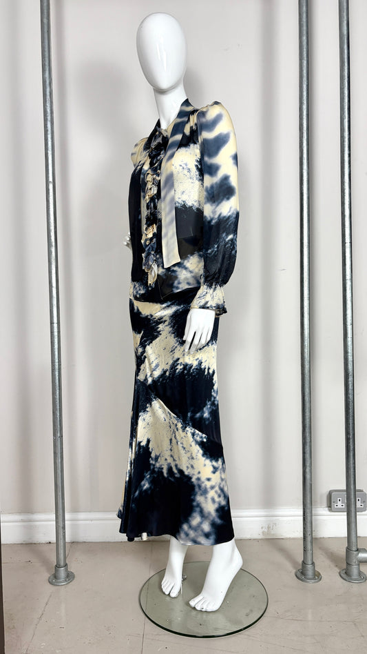 Roberto Cavalli abstrat print ensemble