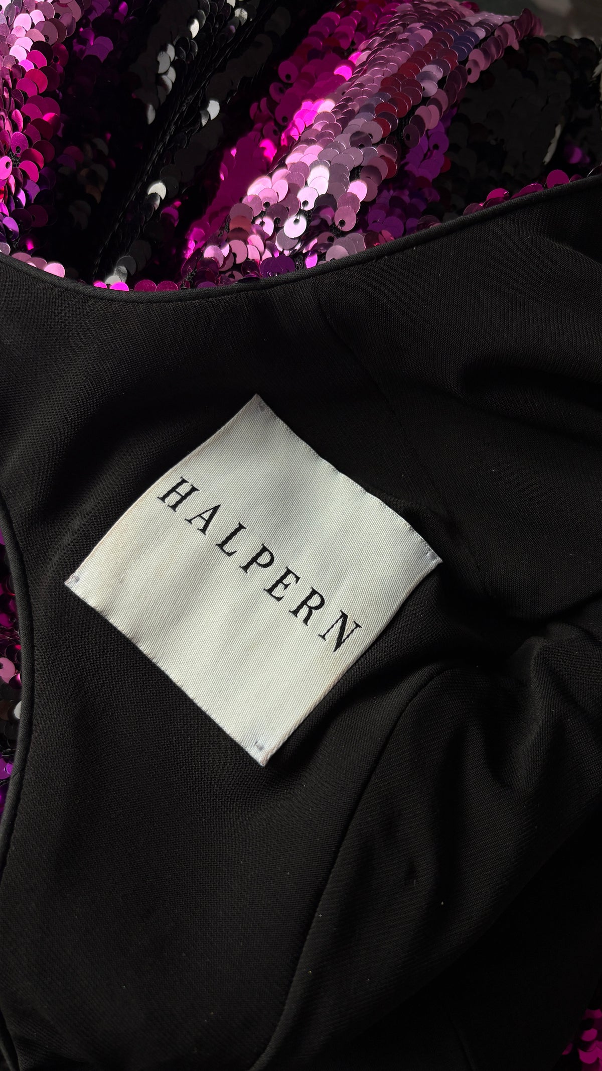 Halpern S/S 22 sequin stripe dress