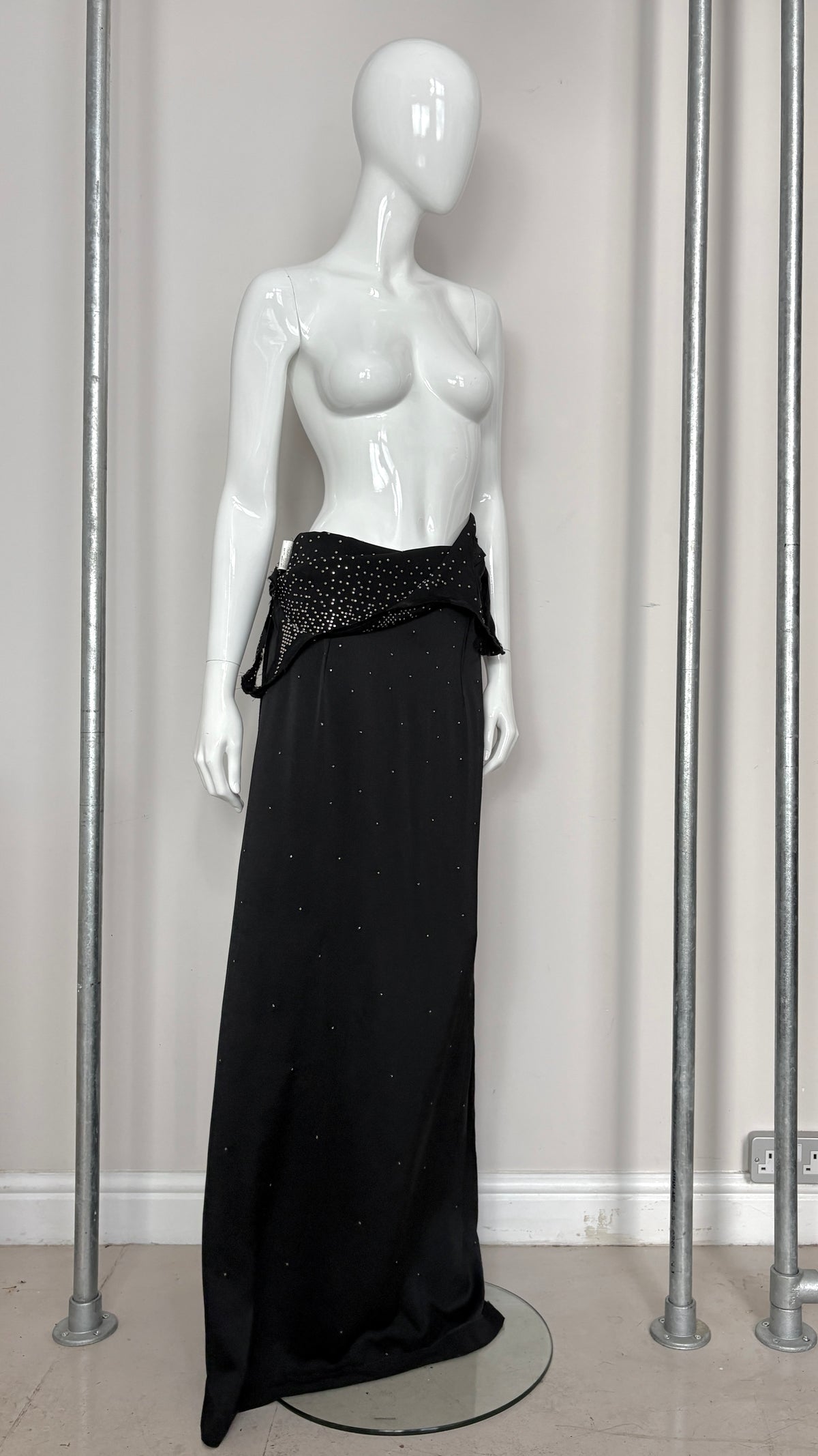 Margiela artisanal line inverted stud dress
