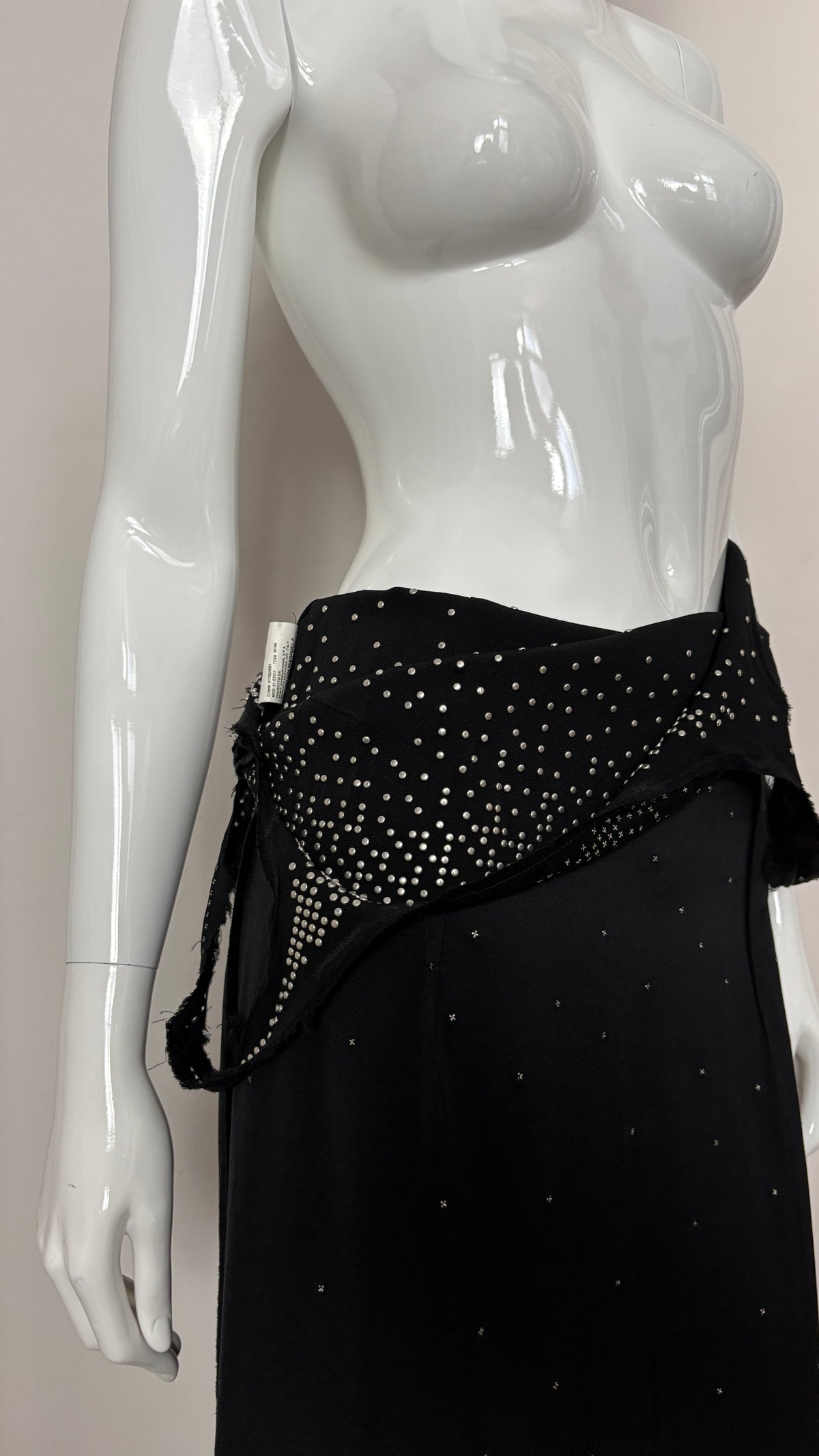 Margiela artisanal line inverted stud dress