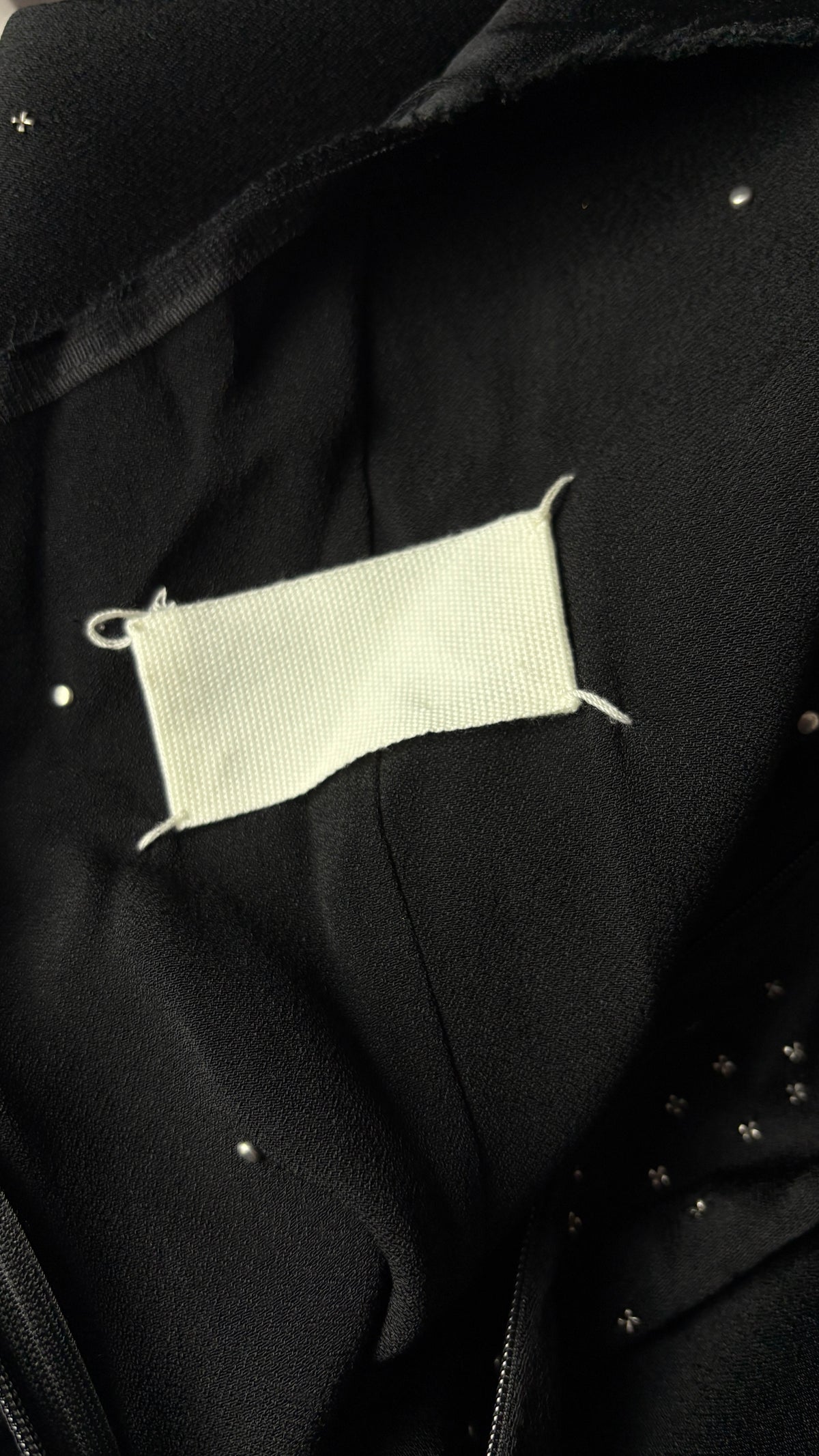 Margiela artisanal line inverted stud dress