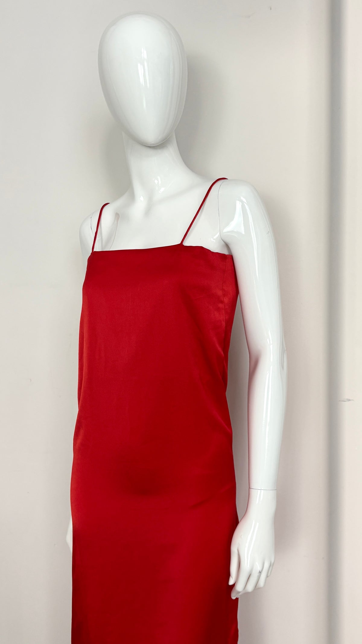 Vivienne Westwood early red square neck slip dress