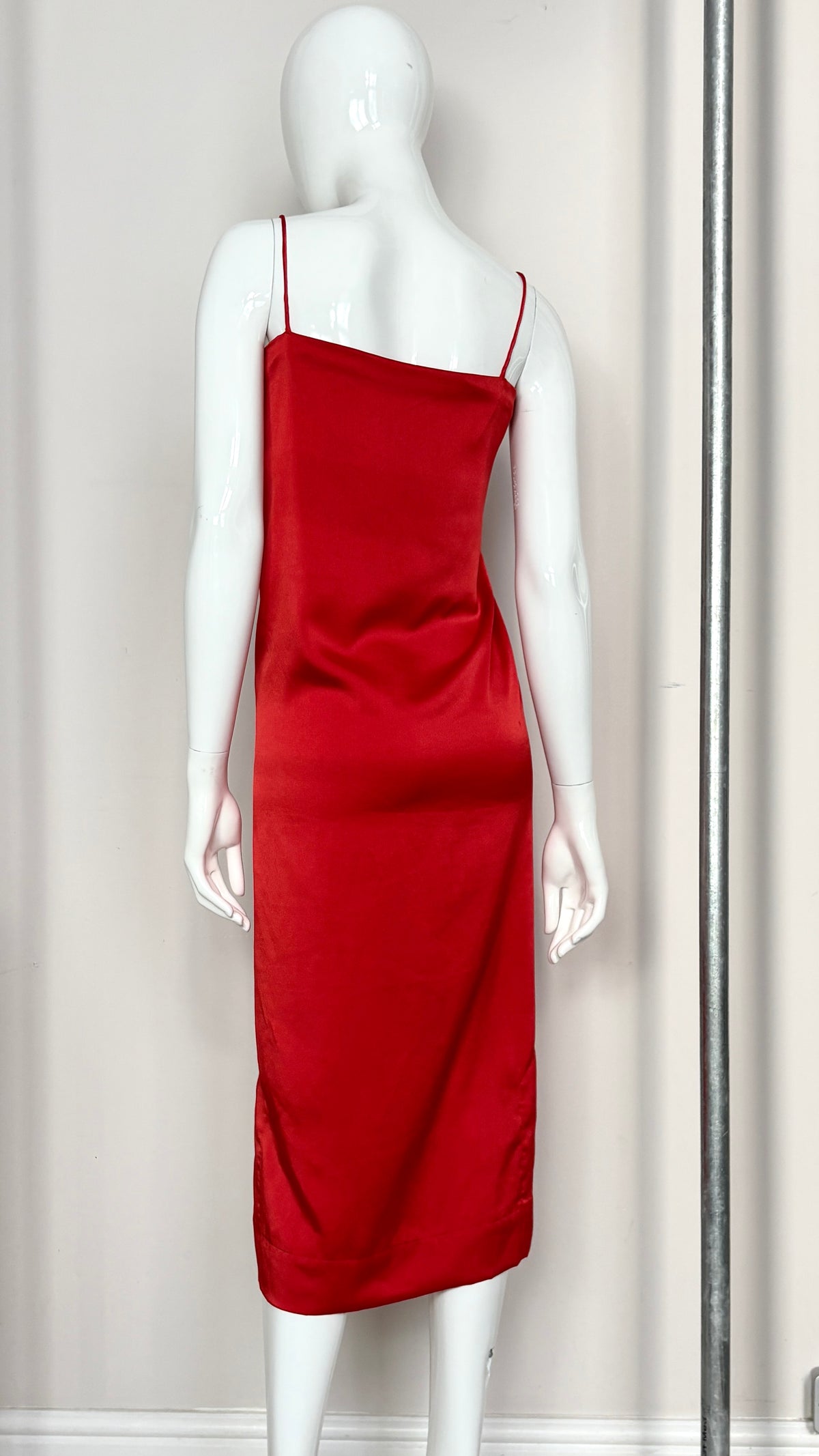Vivienne Westwood early red square neck slip dress