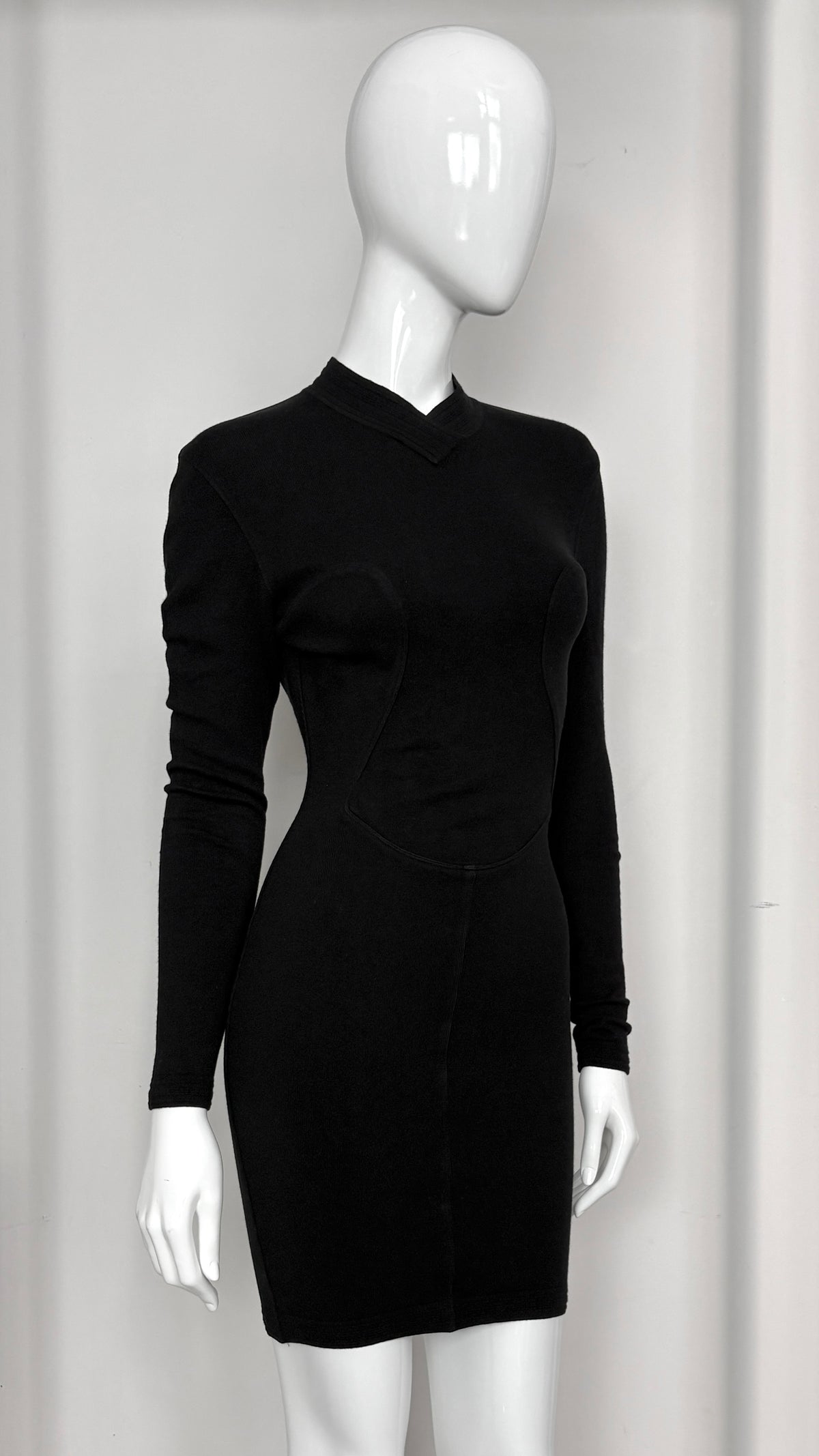 Alaïa black knit bodycon dress