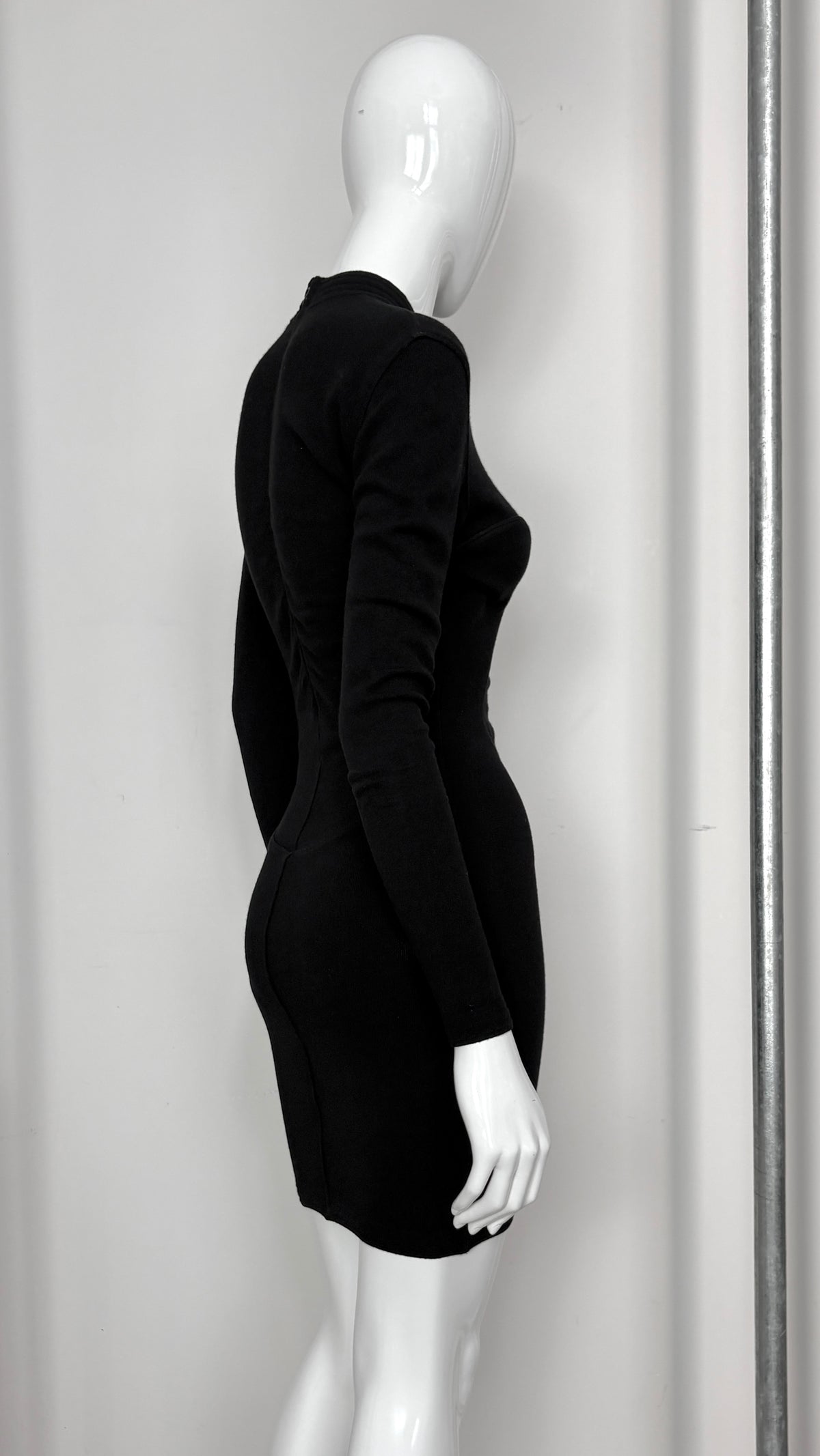 Alaïa black knit bodycon dress