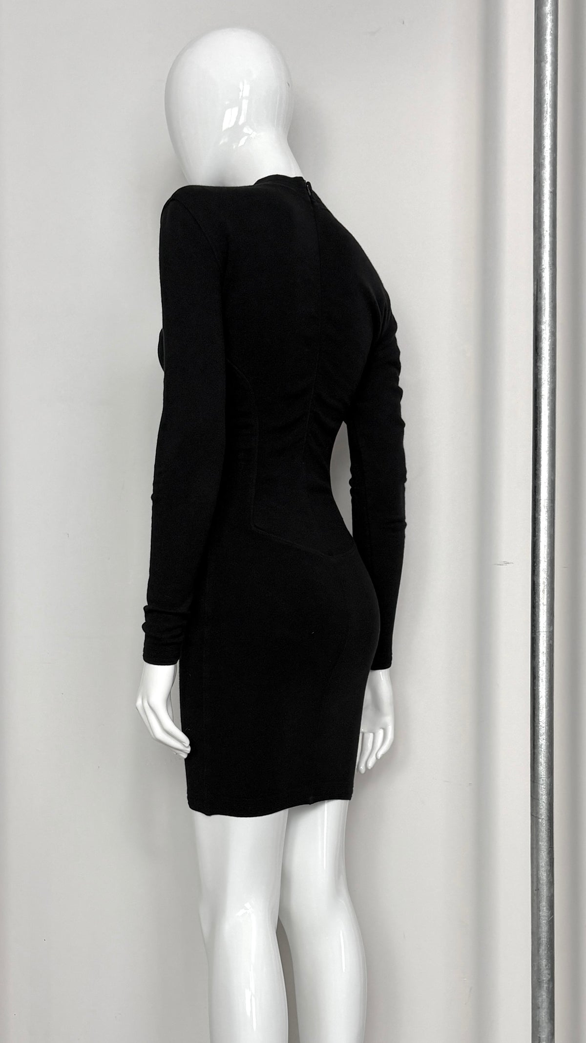 Alaïa black knit bodycon dress