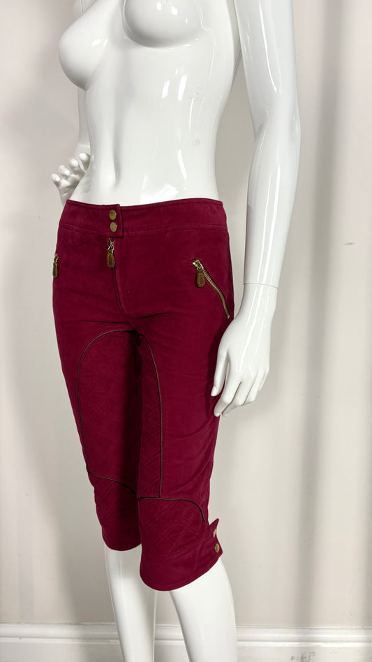 Alexander McQueen red capris