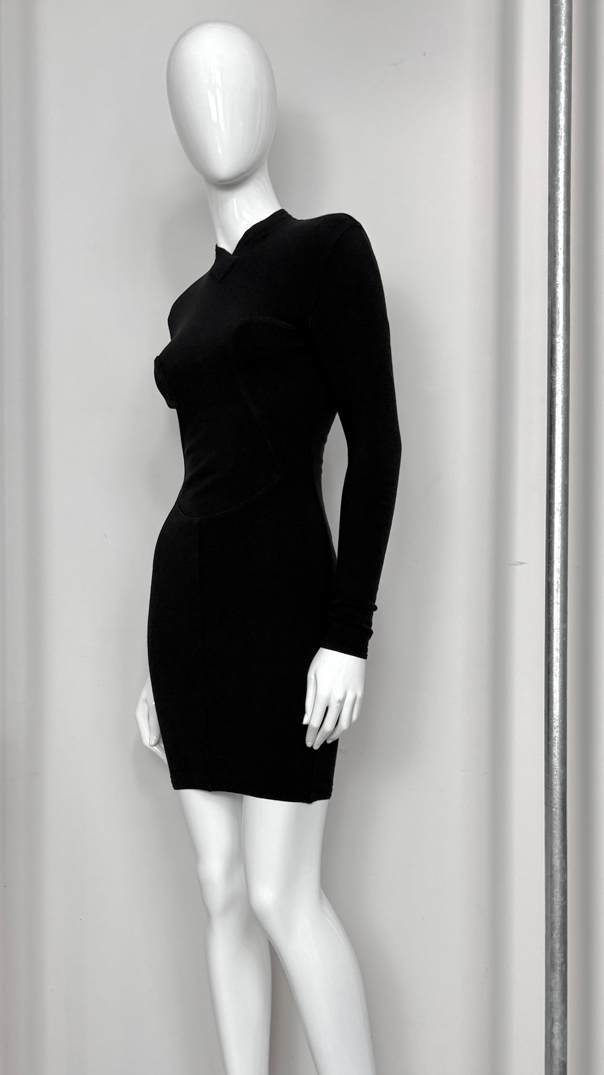 Alaïa black knit bodycon dress