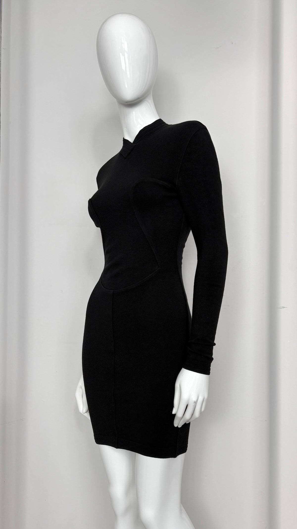 Alaïa black knit bodycon dress
