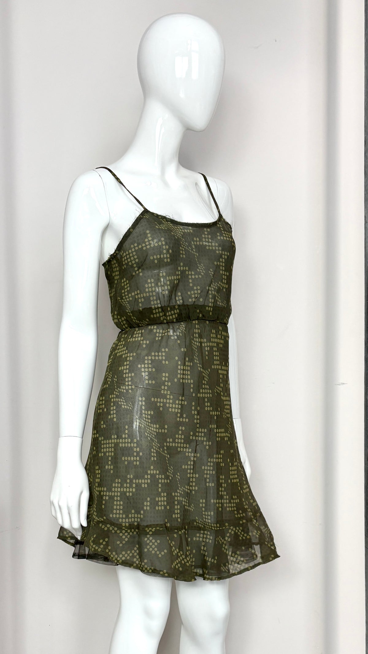 Comme des Garcons S/S 2001 sheer optical dress