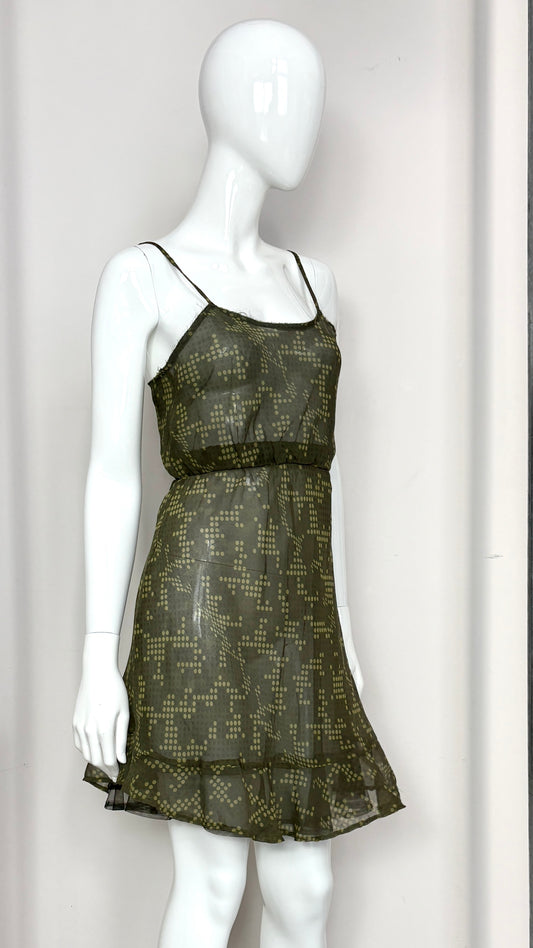 Comme des Garcons S/S 2001 sheer optical dress