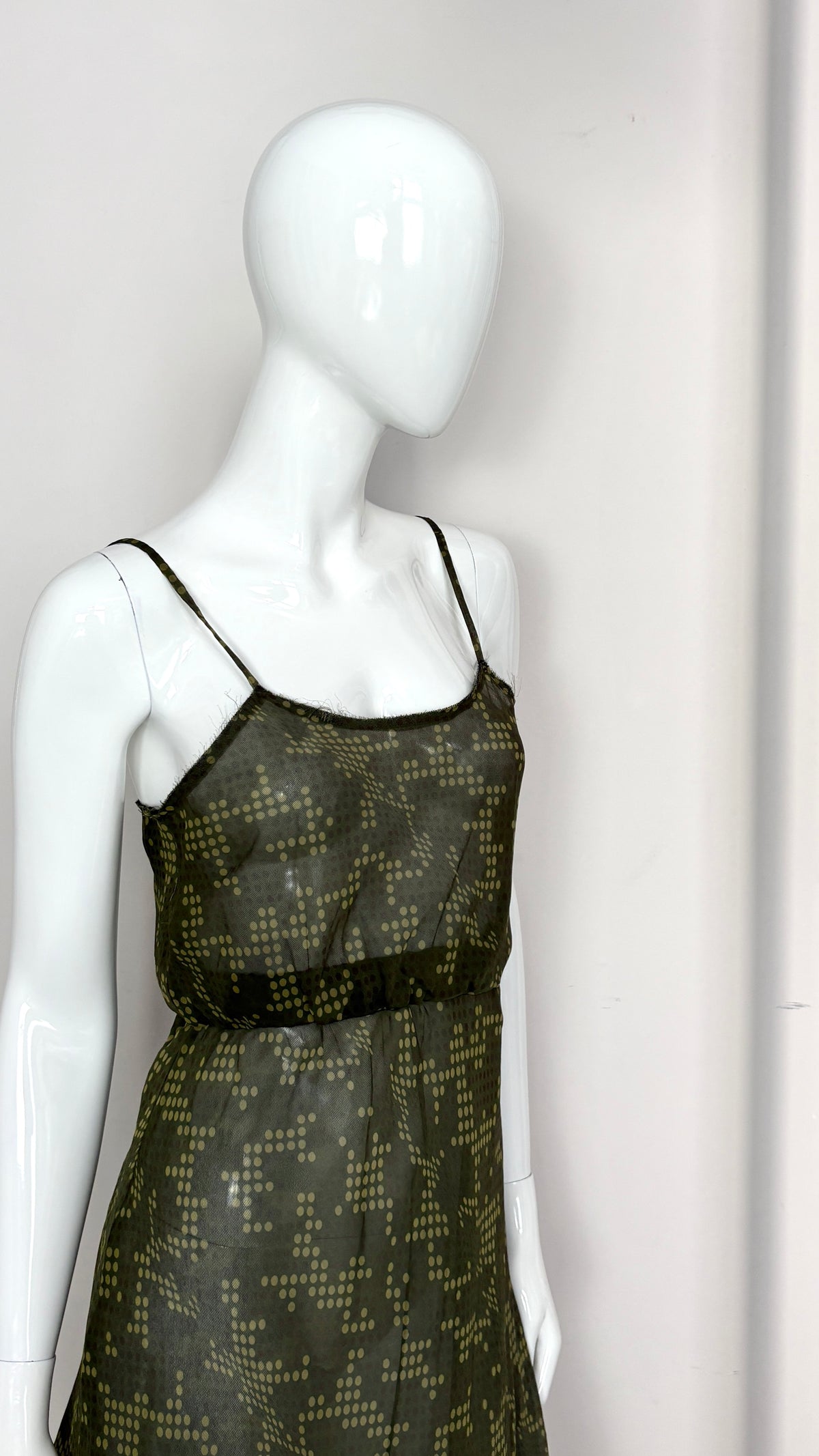 Comme des Garcons S/S 2001 sheer optical dress