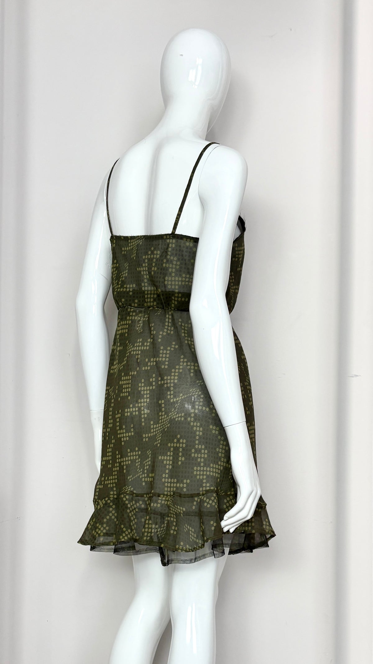 Comme des Garcons S/S 2001 sheer optical dress