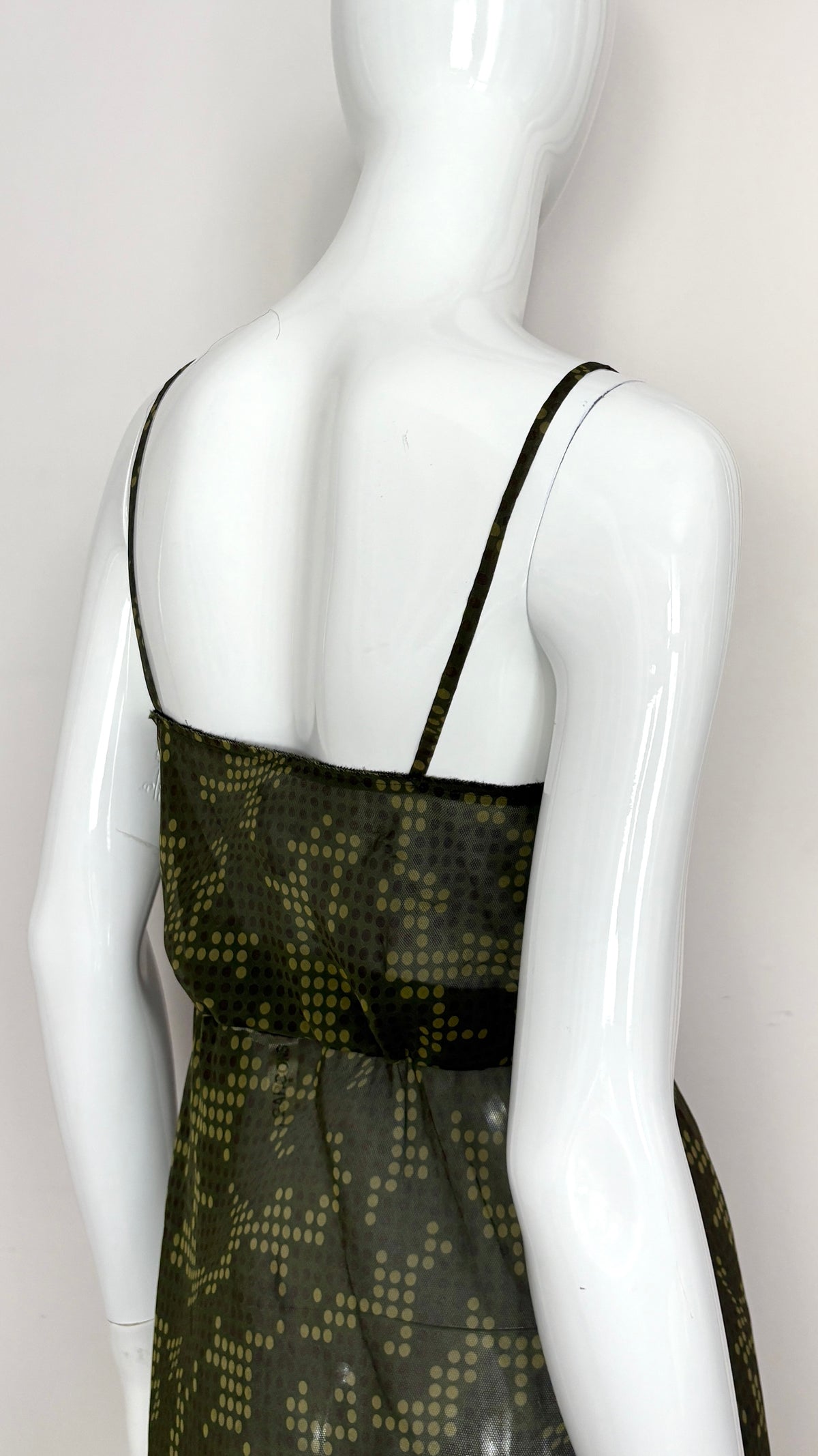 Comme des Garcons S/S 2001 sheer optical dress