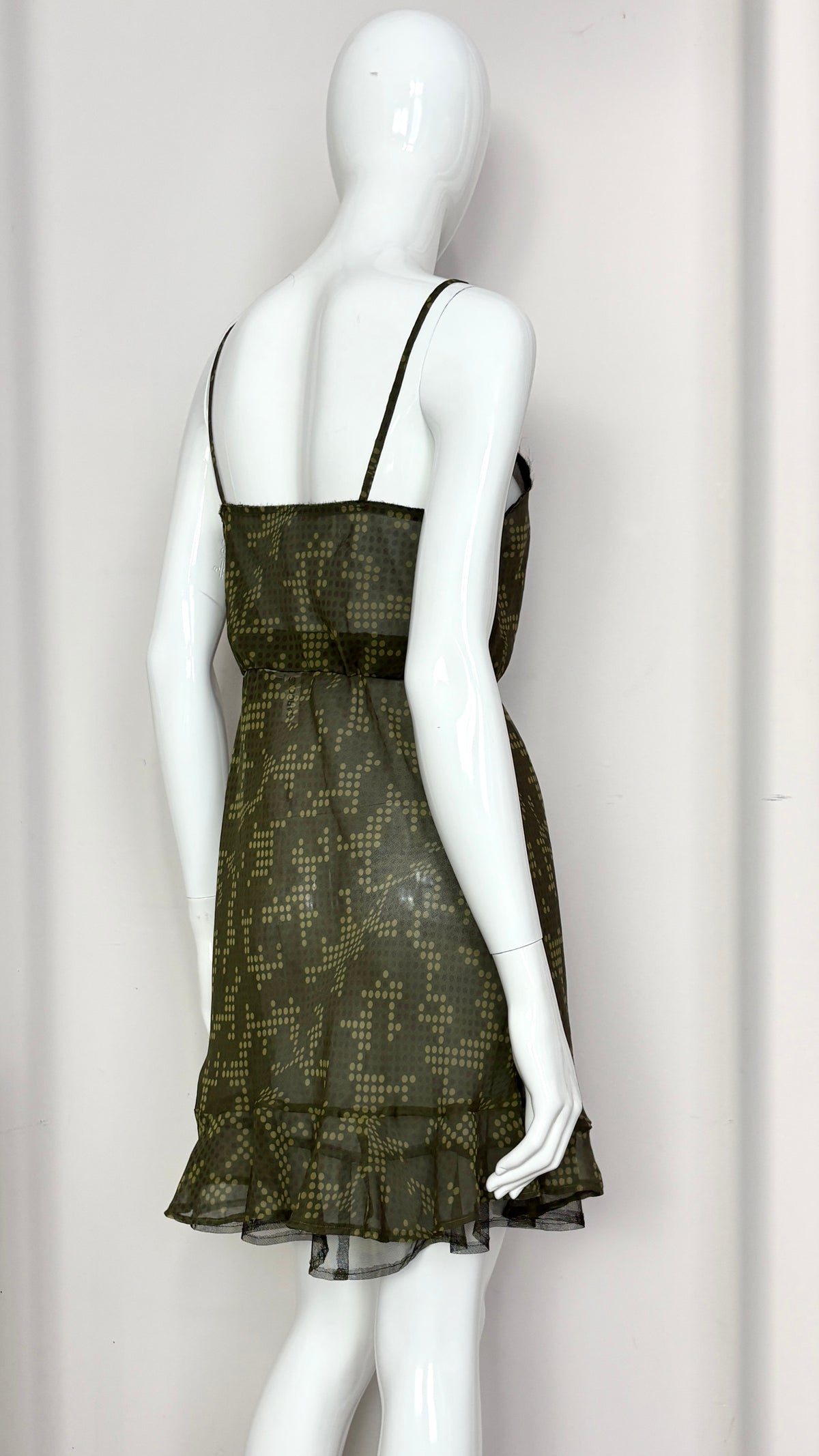 Comme des Garcons S/S 2001 sheer optical dress