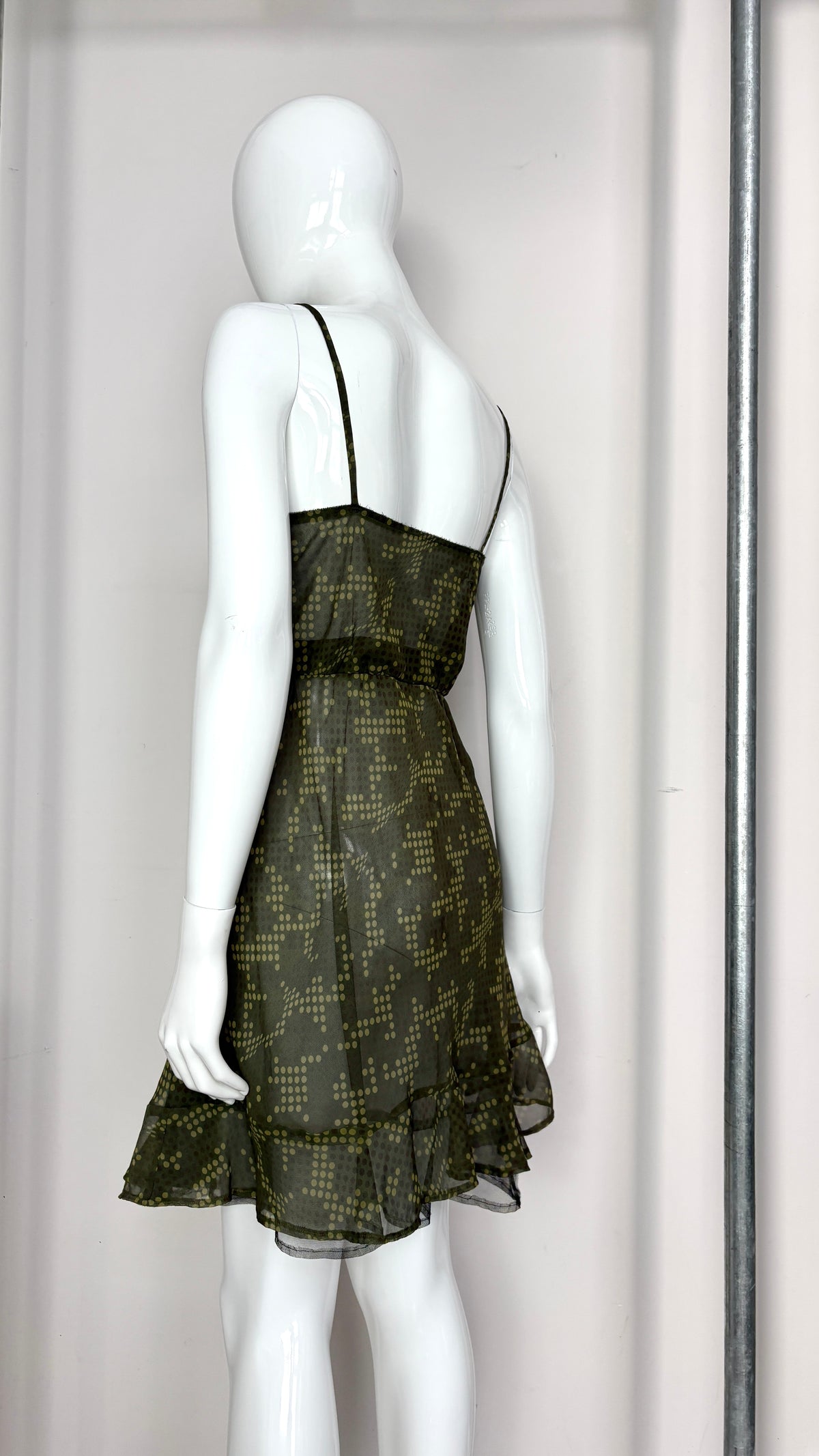 Comme des Garcons S/S 2001 sheer optical dress