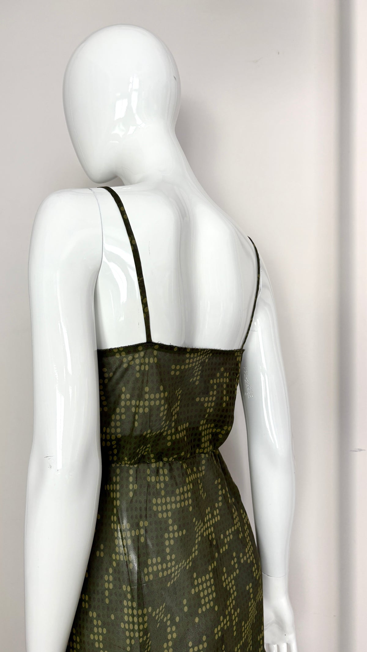 Comme des Garcons S/S 2001 sheer optical dress