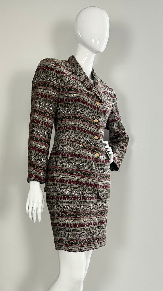 Junior Gaultier brocade two piece suit