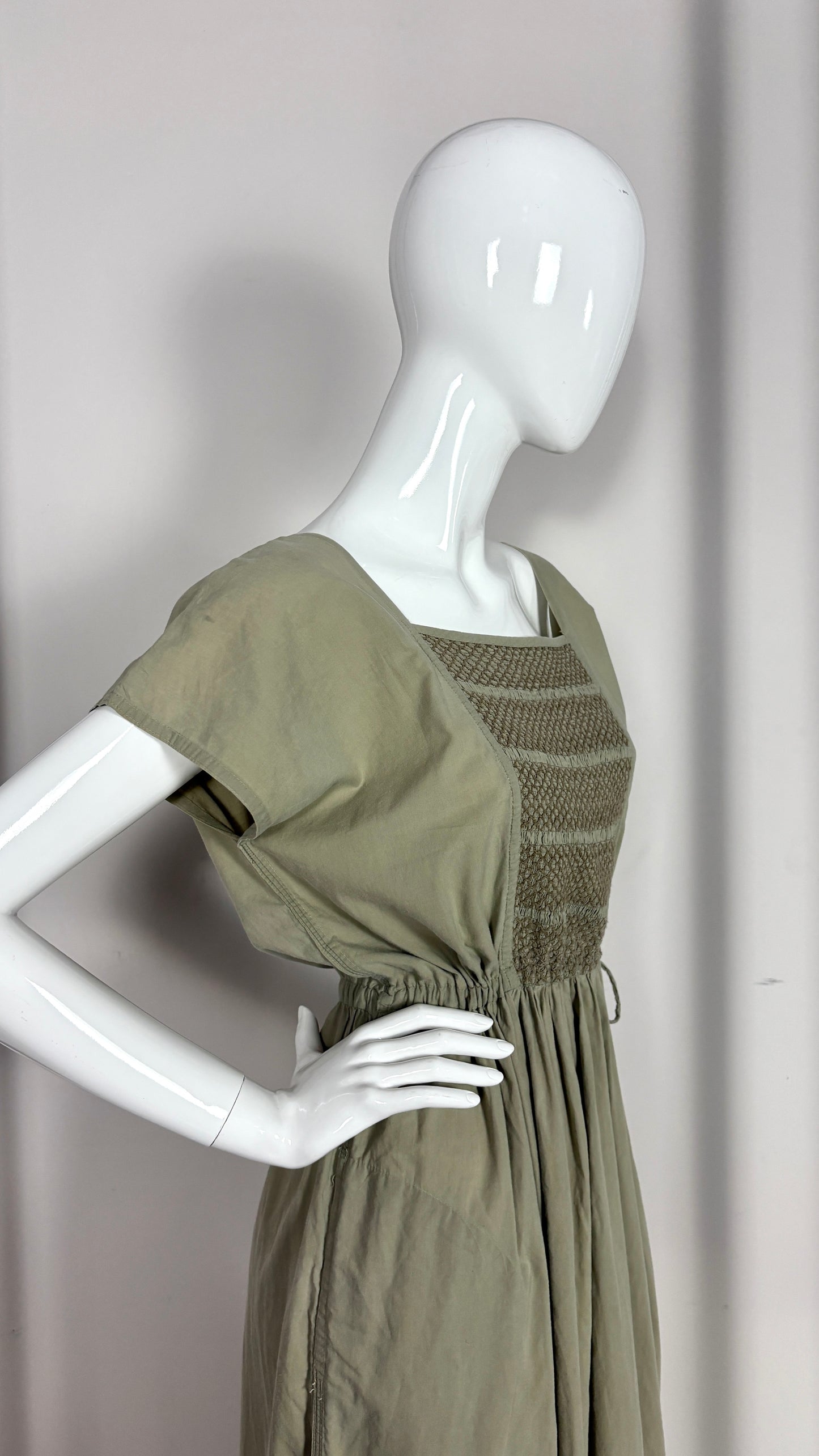 Comme des Garcons robe de chambre smocked dress