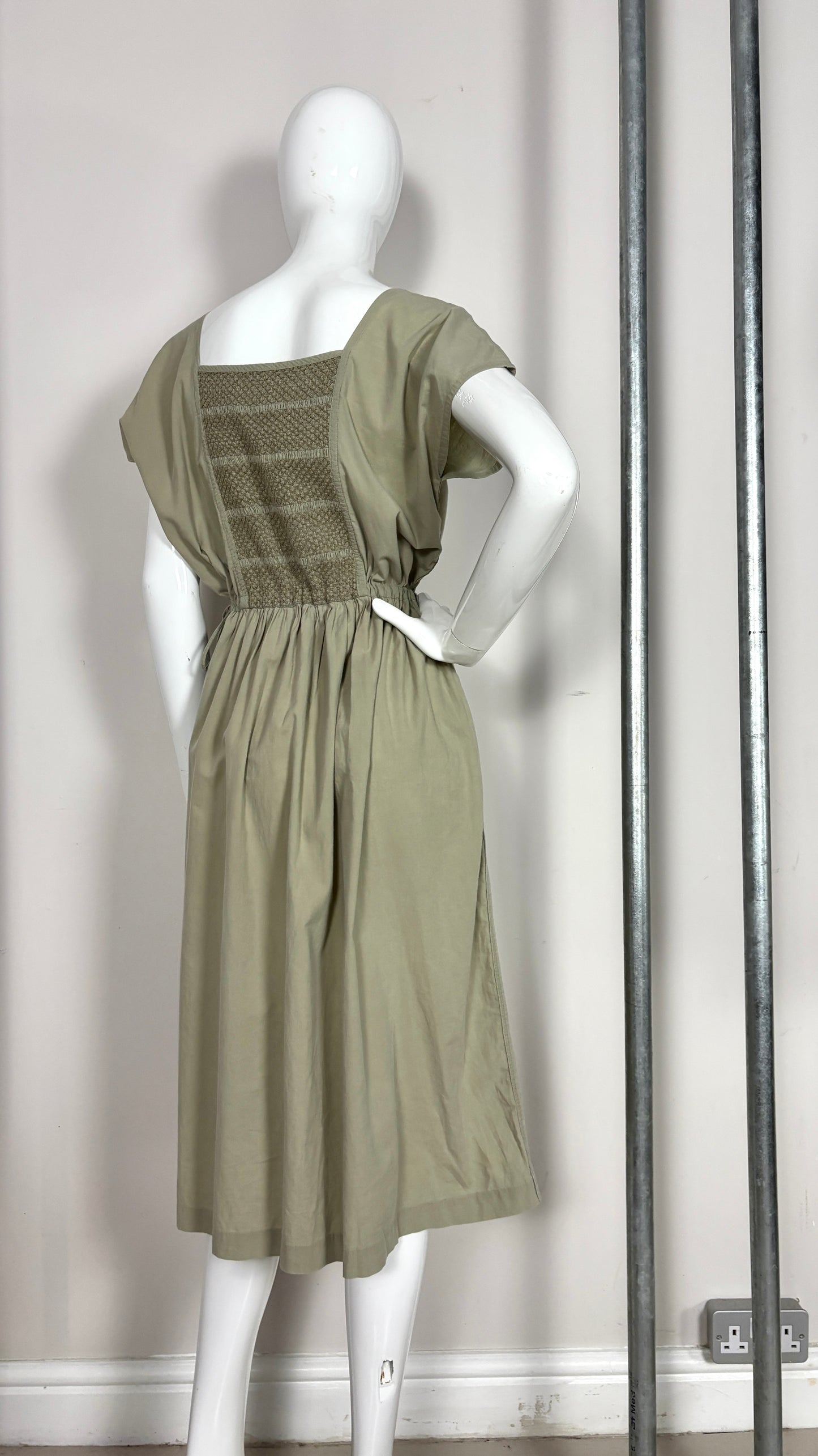 Comme des Garcons robe de chambre smocked dress
