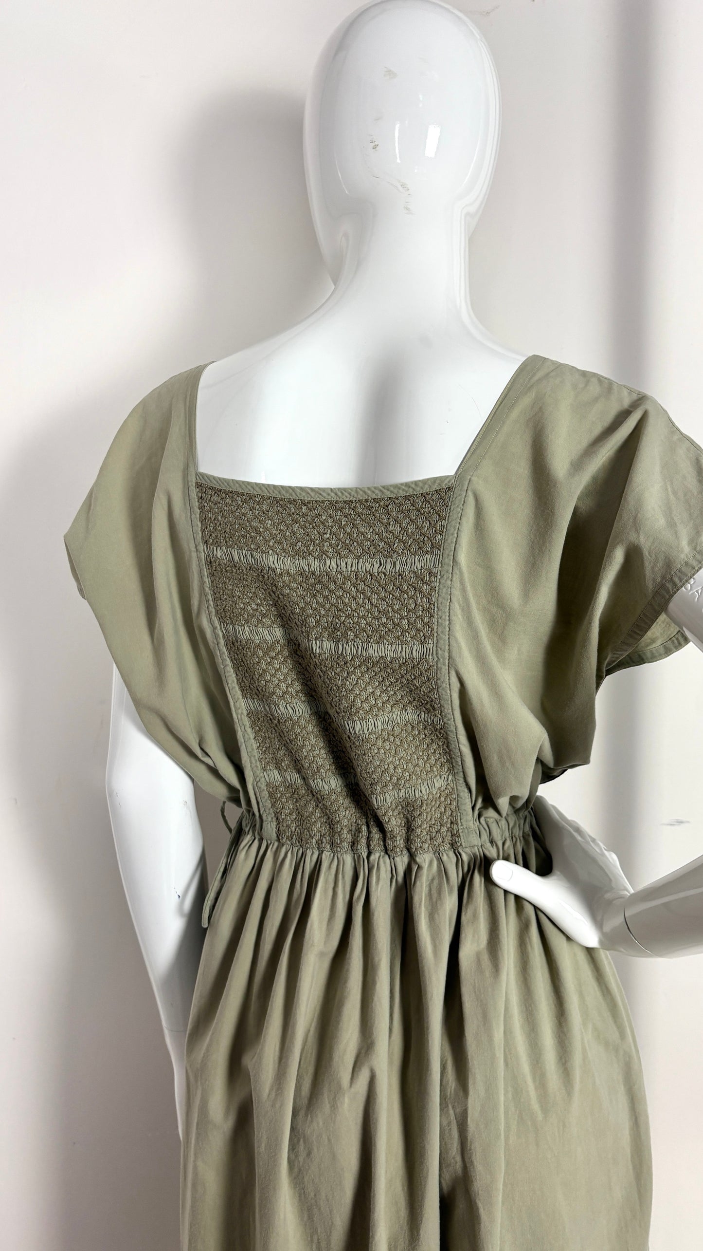 Comme des Garcons robe de chambre smocked dress