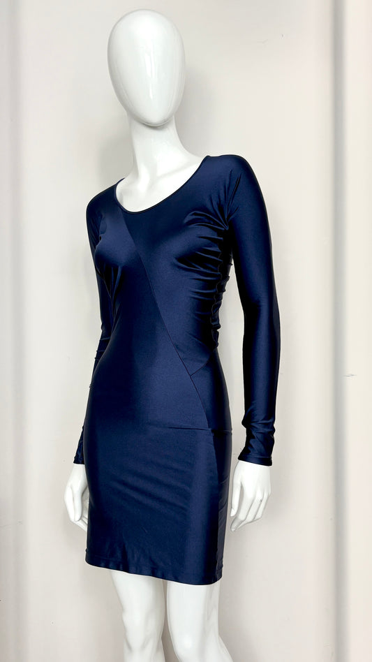John Galliano circle cut lycra dress