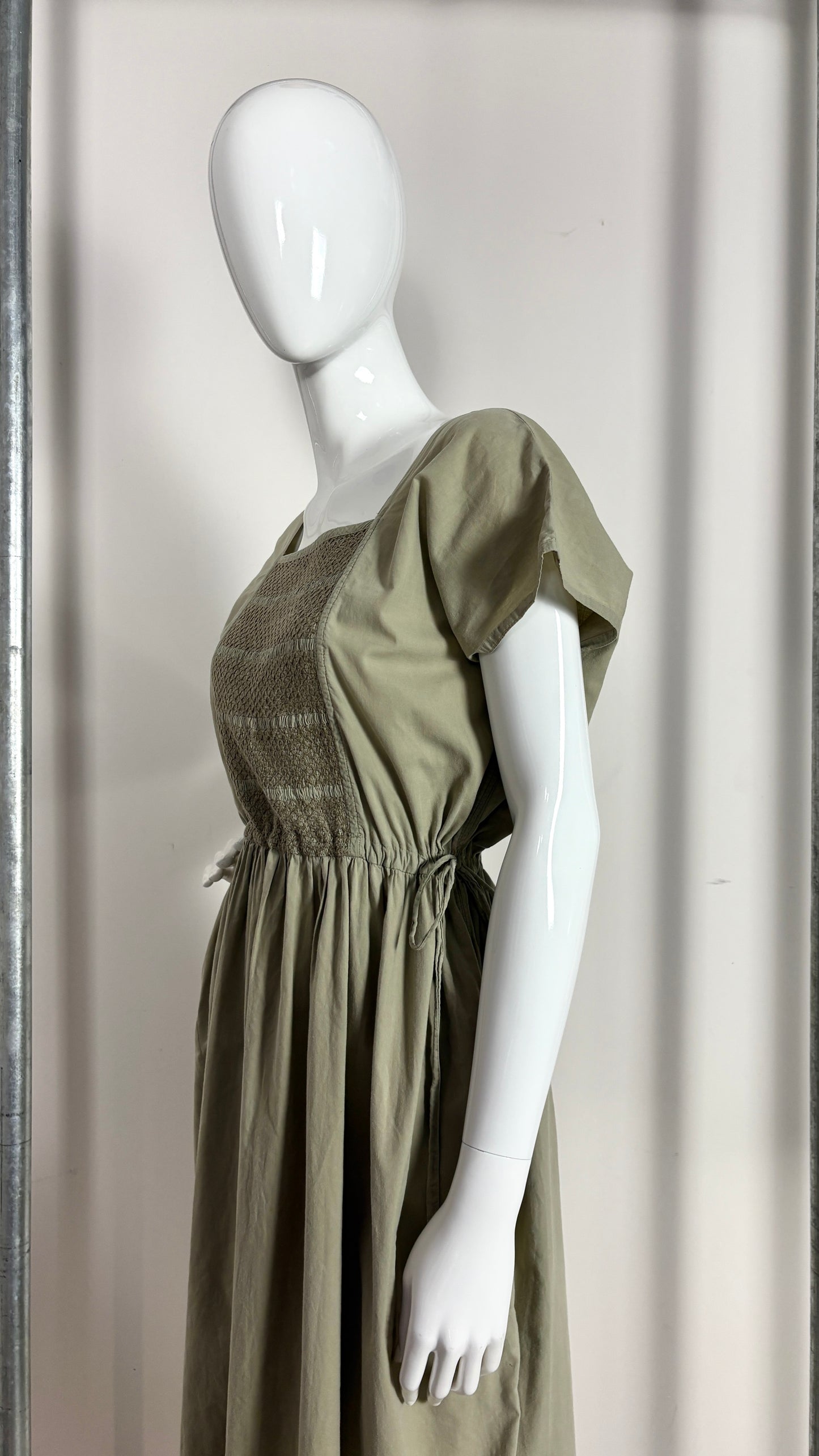 Comme des Garcons robe de chambre smocked dress