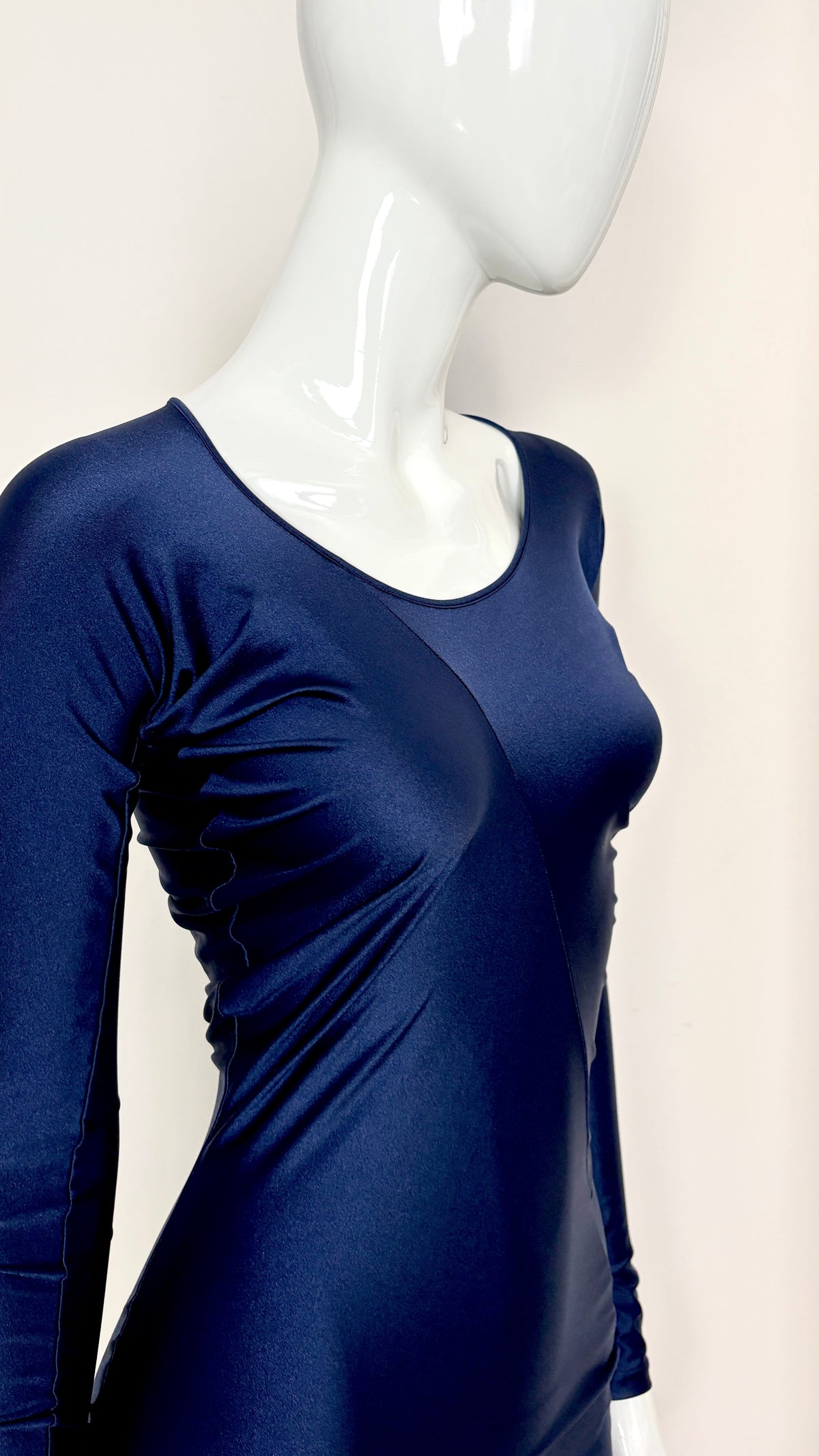 John Galliano circle cut lycra dress
