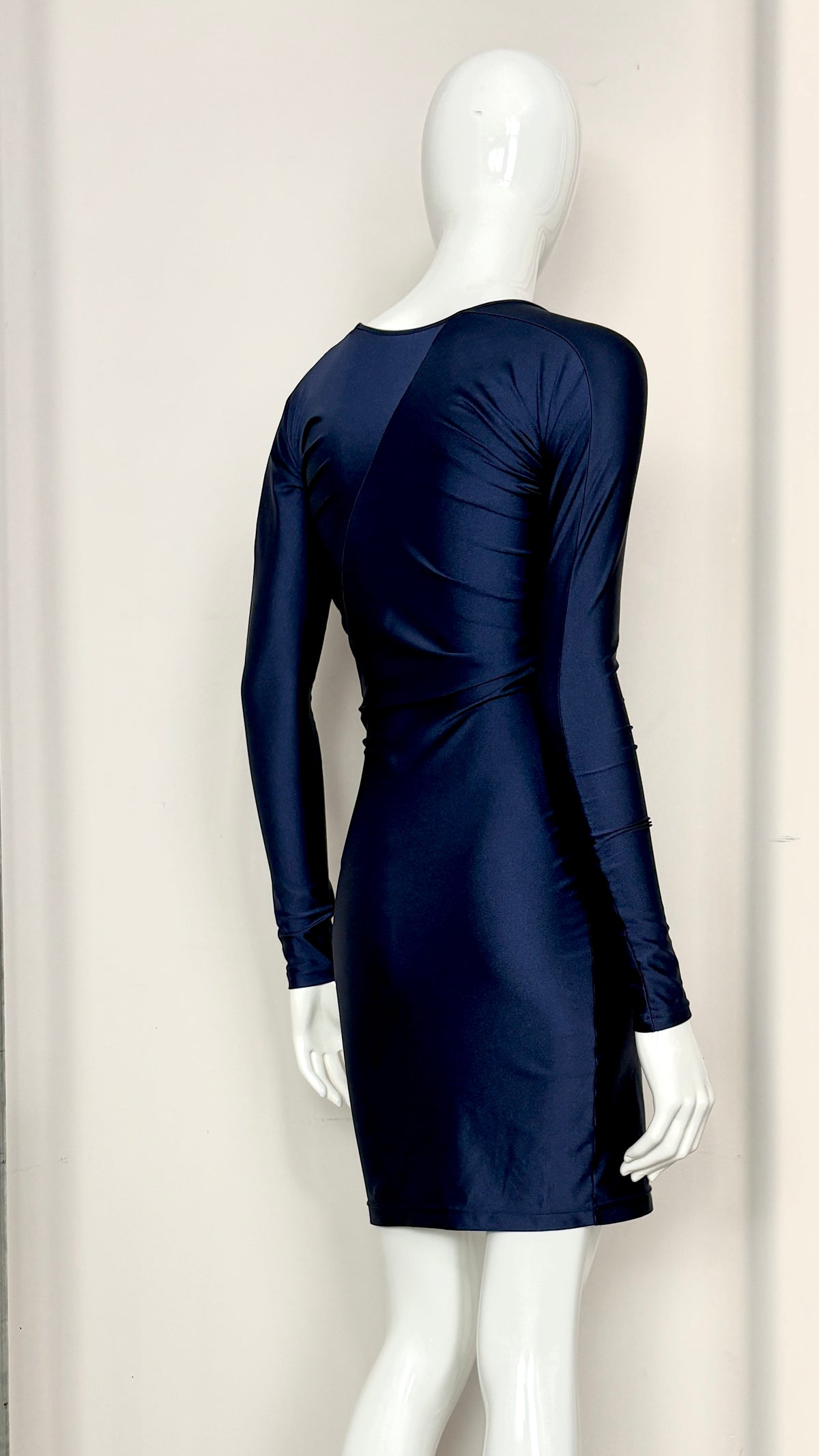 John Galliano circle cut lycra dress