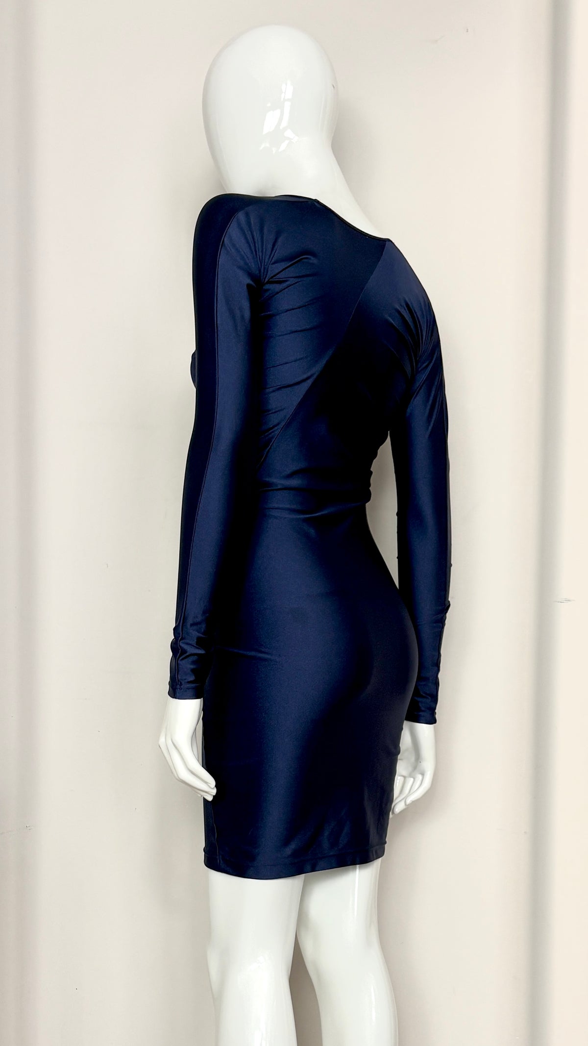 John Galliano circle cut lycra dress