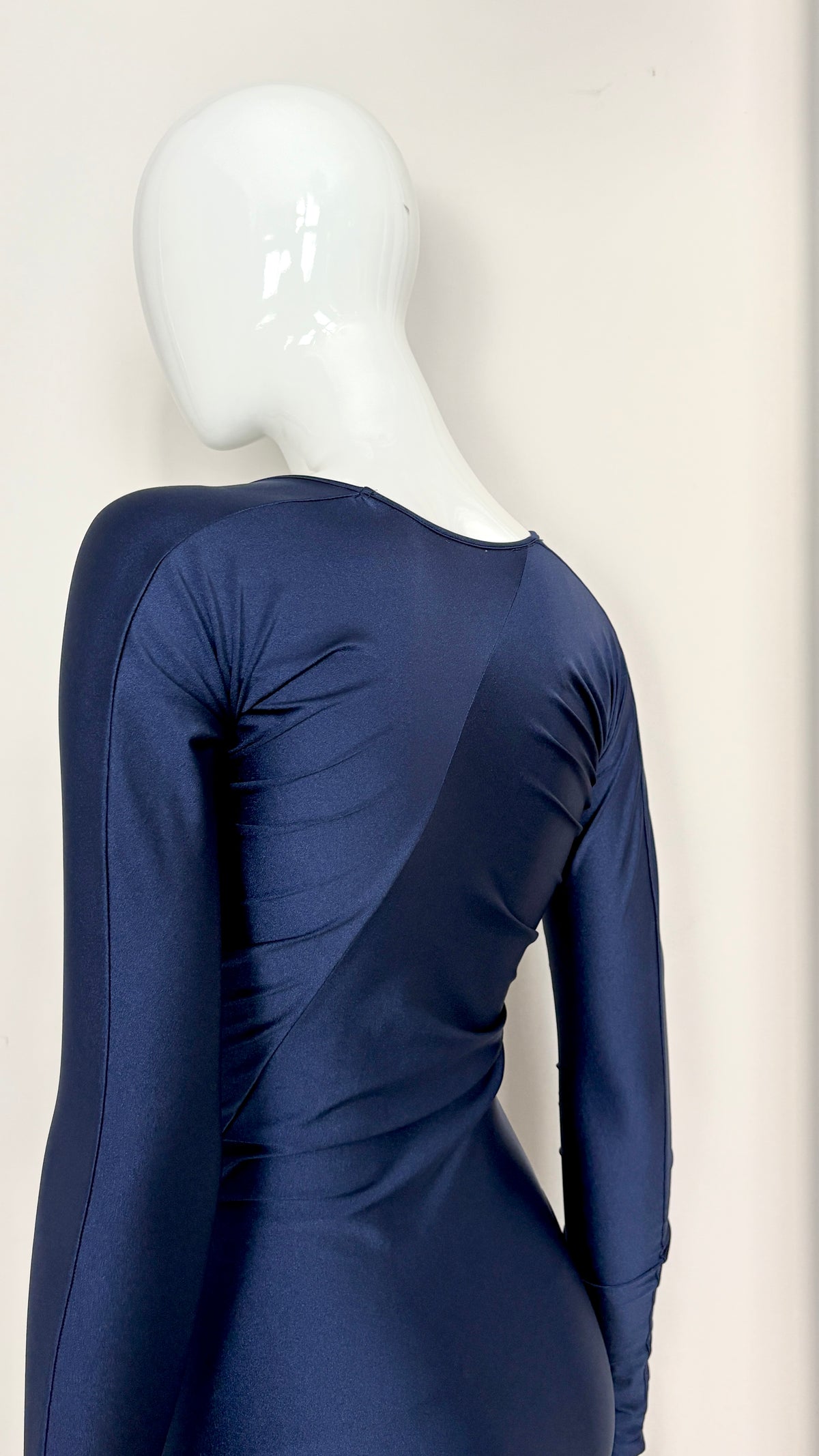 John Galliano circle cut lycra dress