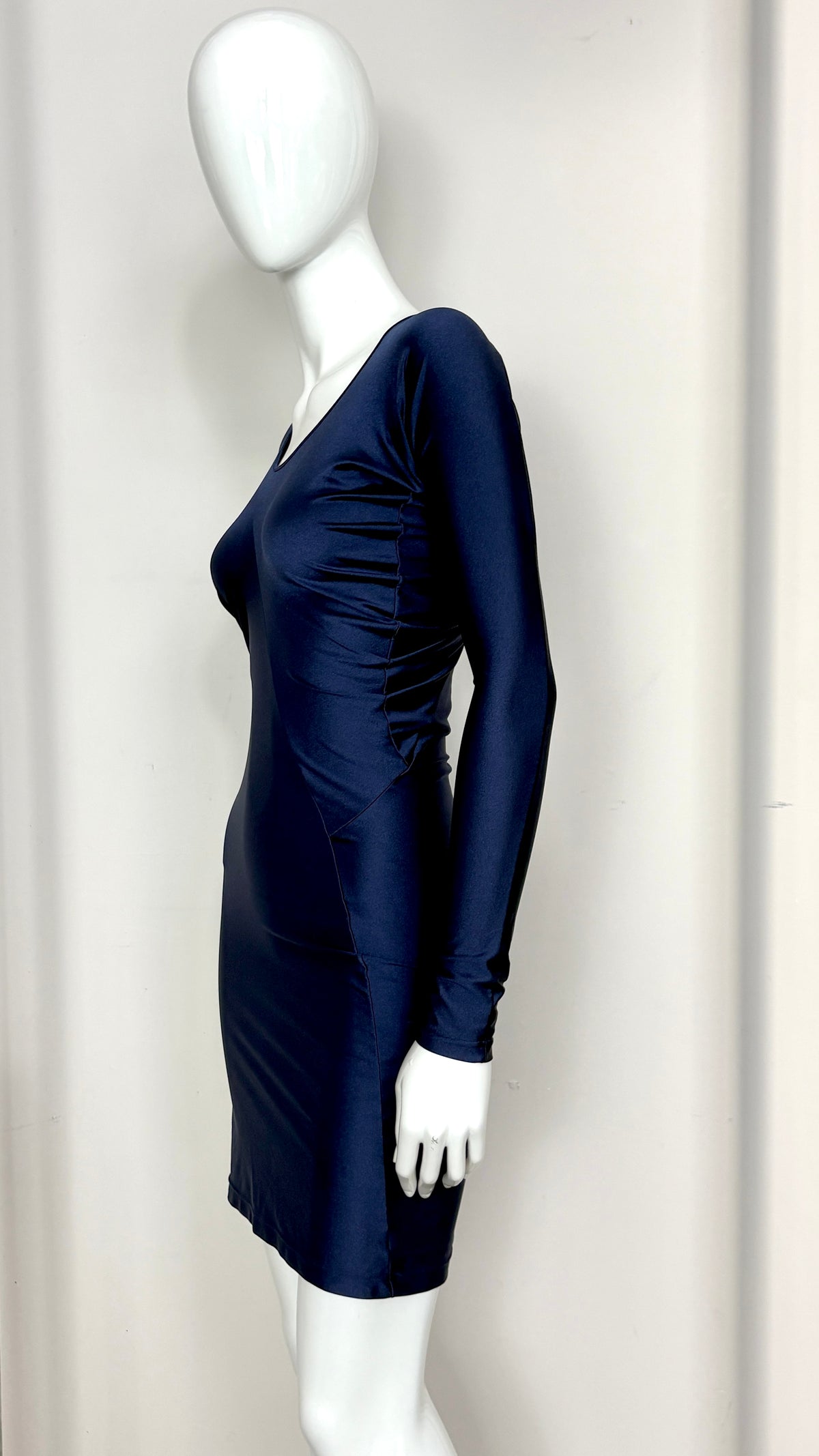 John Galliano circle cut lycra dress