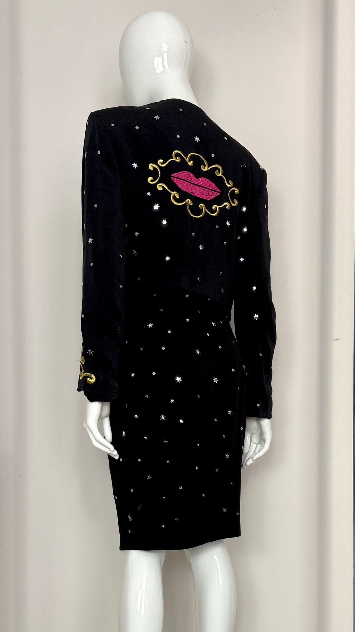 Rifat Ozbek A/W 1988/89 sequin embroidered suit