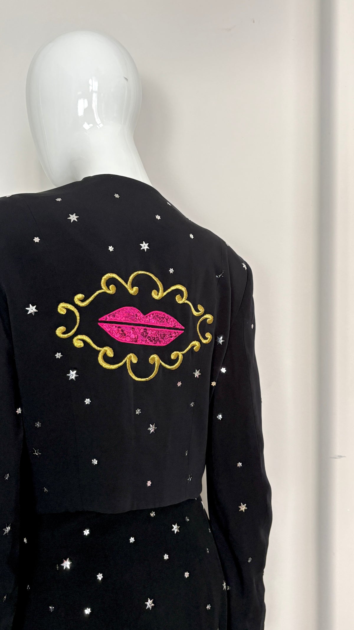 Rifat Ozbek A/W 1988/89 sequin embroidered suit