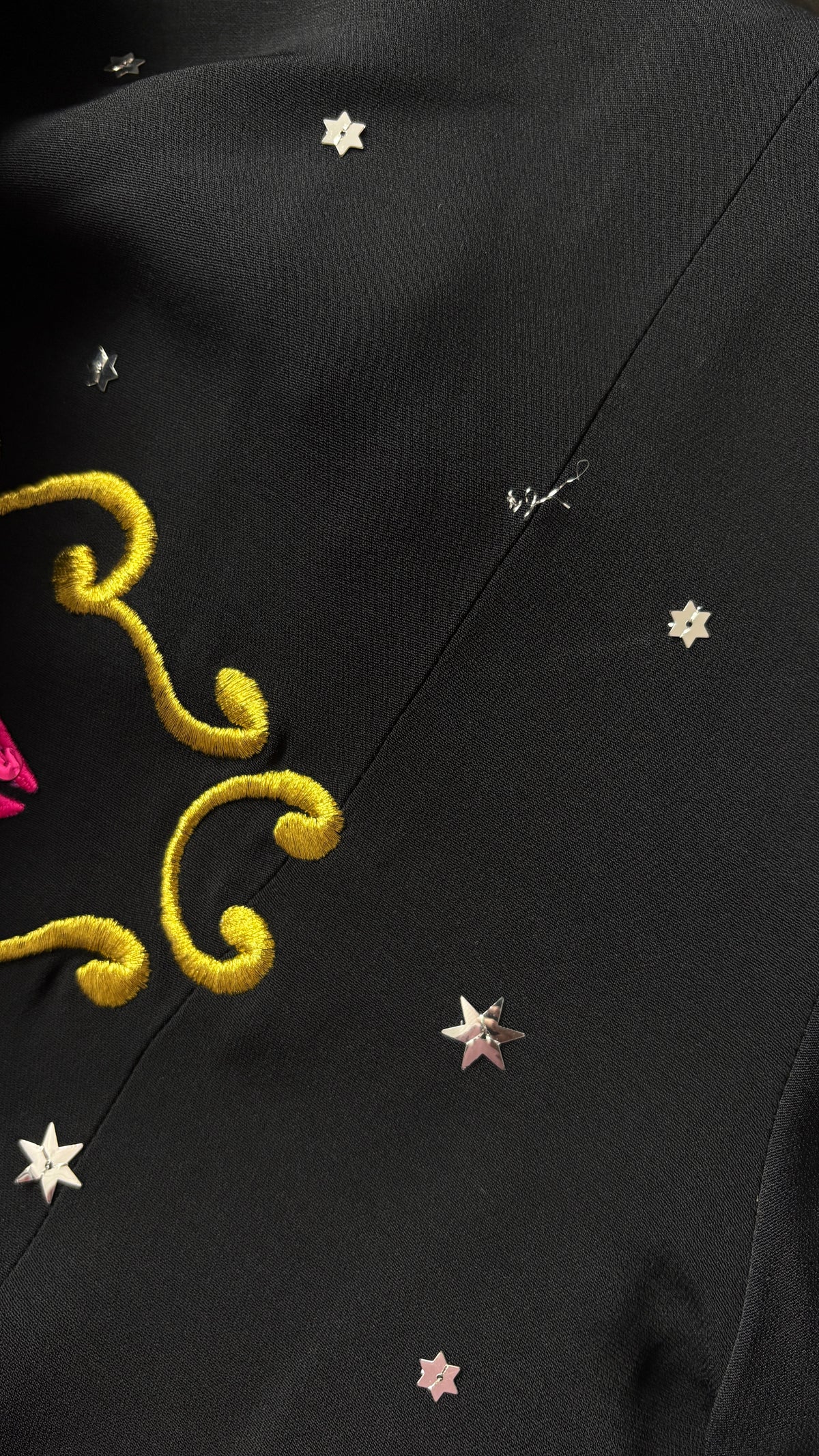 Rifat Ozbek A/W 1988/89 sequin embroidered suit