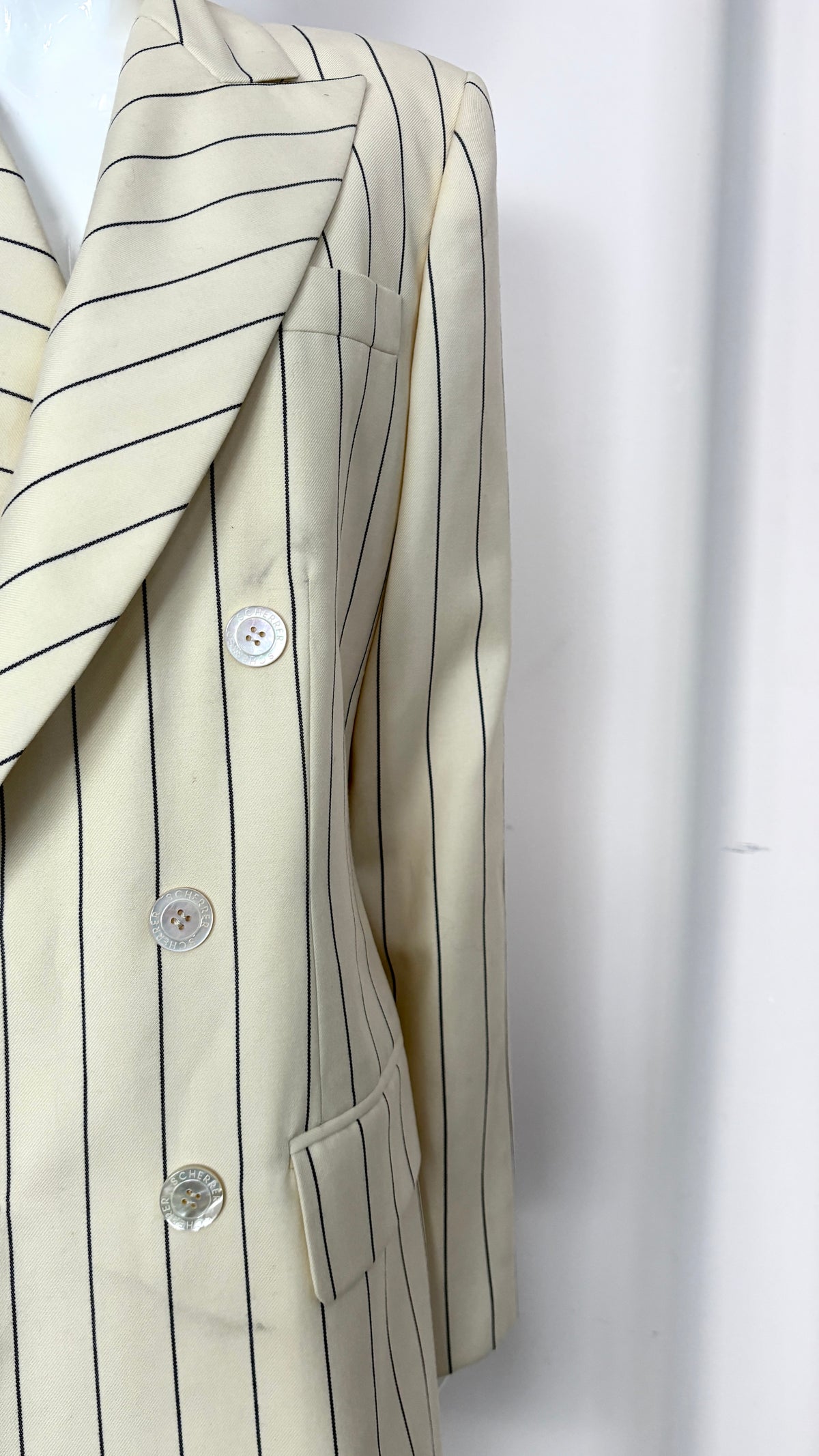 Scherrer Couture tailored pinstripe jacket