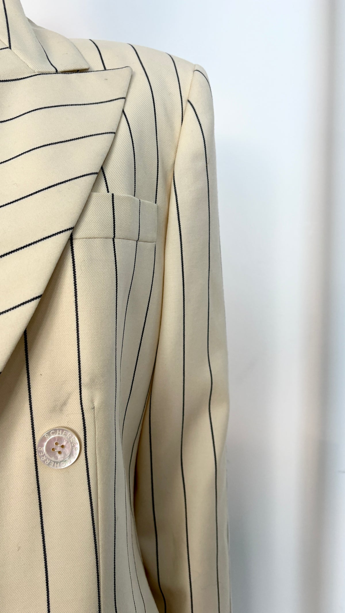 Scherrer Couture tailored pinstripe jacket