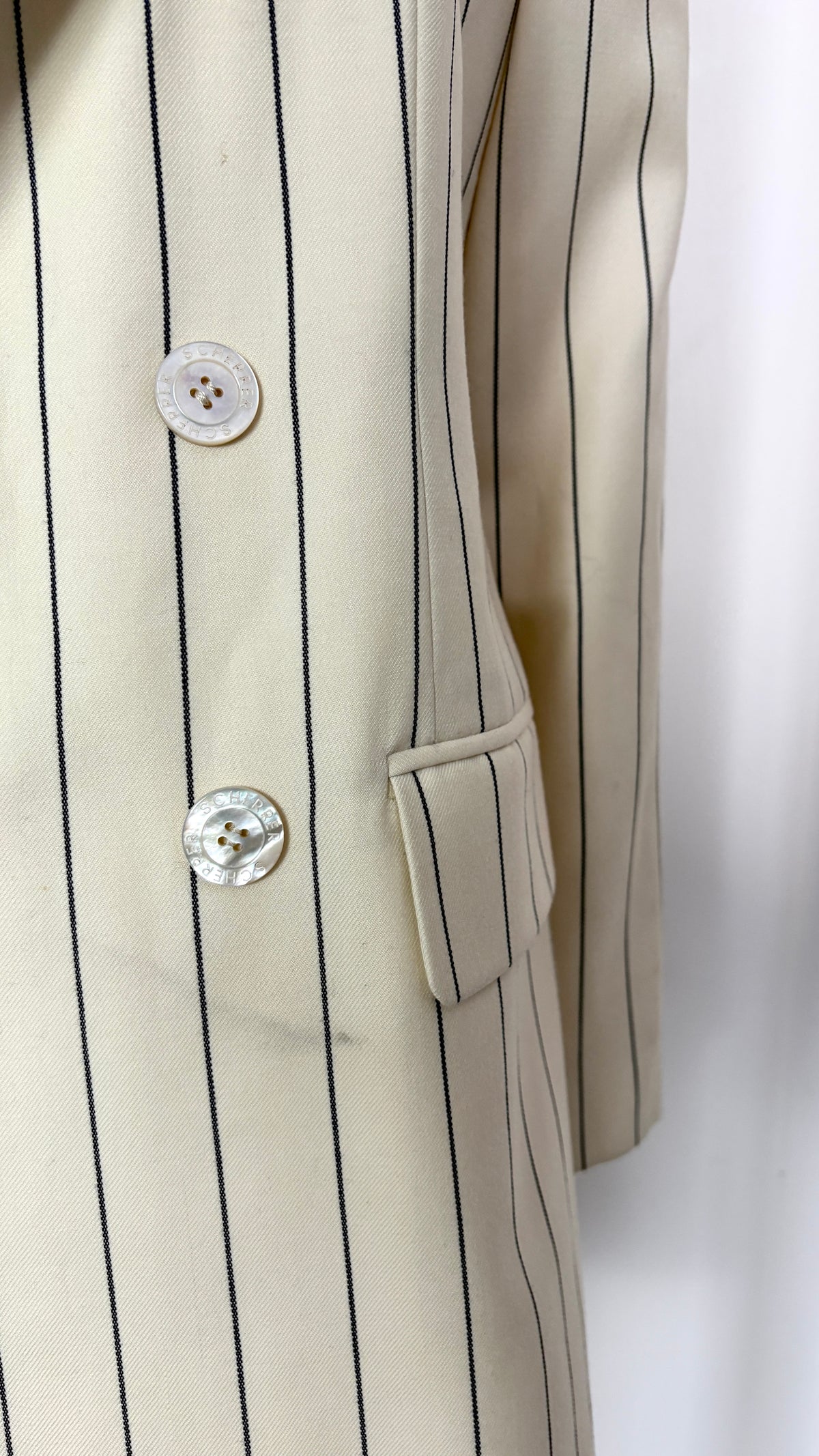 Scherrer Couture tailored pinstripe jacket