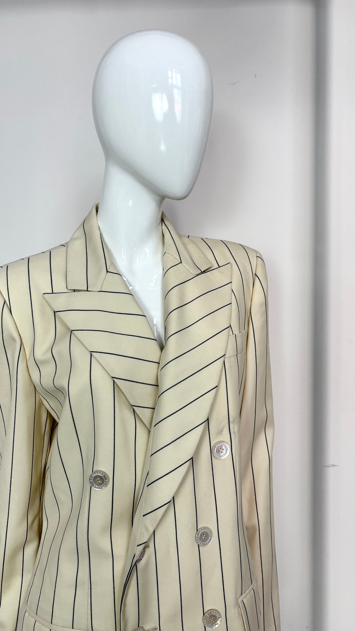 Scherrer Couture tailored pinstripe jacket