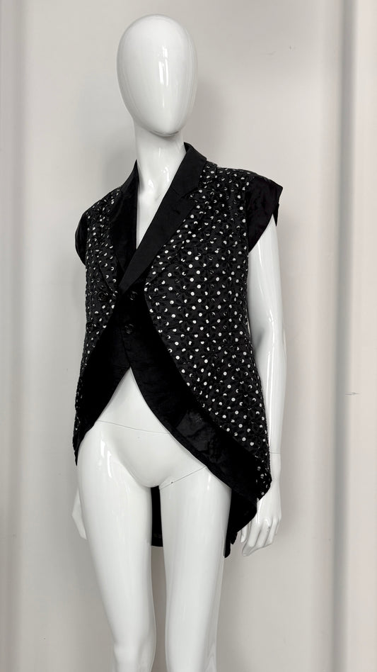 Comme des Garcons double layer polkadot jacket