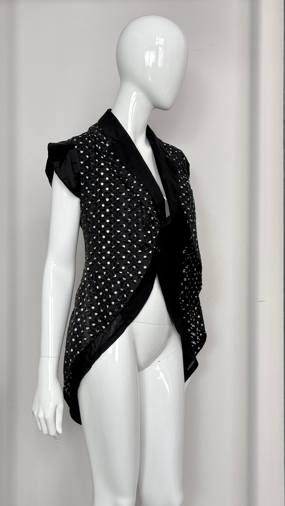 Comme des Garcons double layer polkadot jacket
