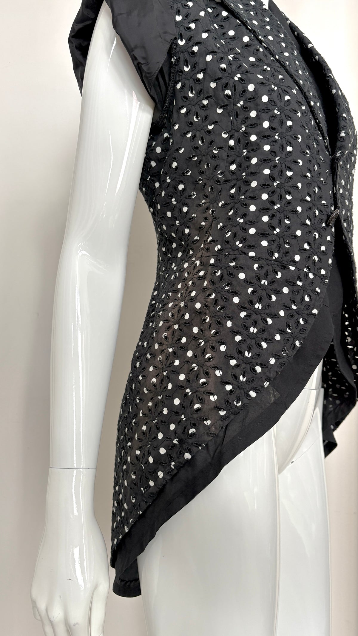 Comme des Garcons double layer polkadot jacket