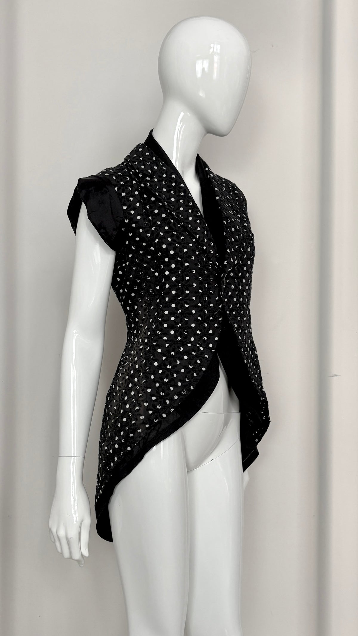 Comme des Garcons double layer polkadot jacket