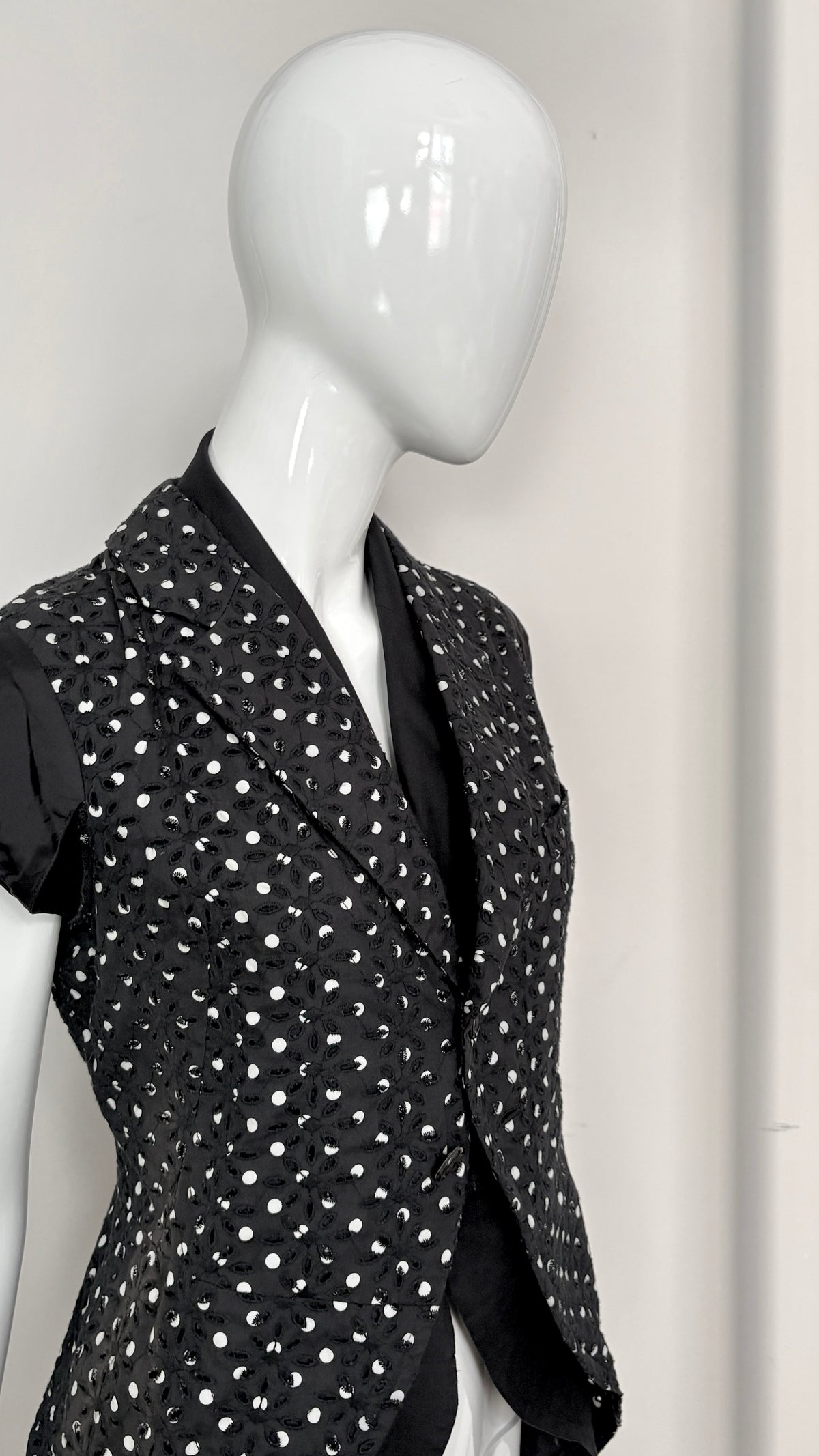 Comme des Garcons double layer polkadot jacket