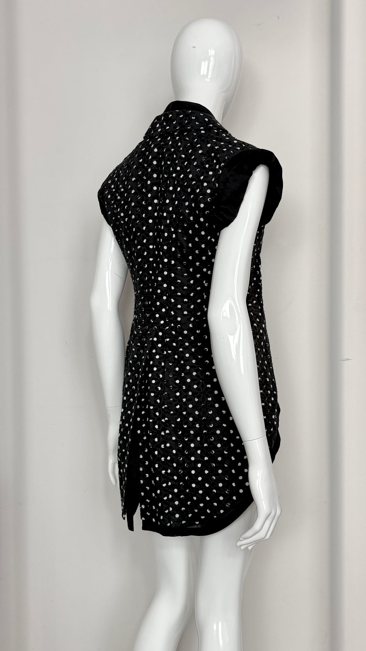 Comme des Garcons double layer polkadot jacket