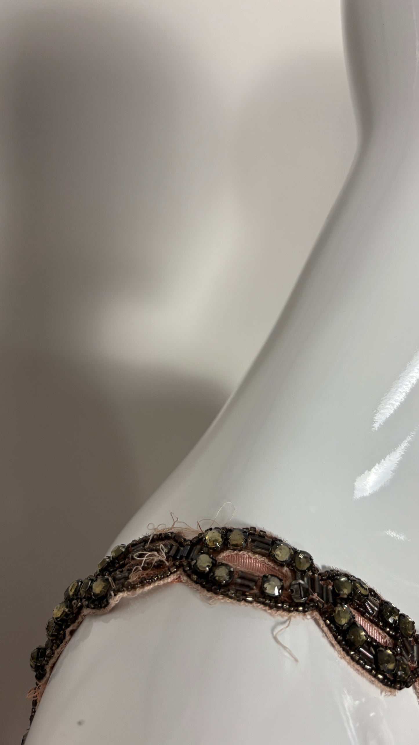 John Galliano grecian style powder pink chiffon evening dress