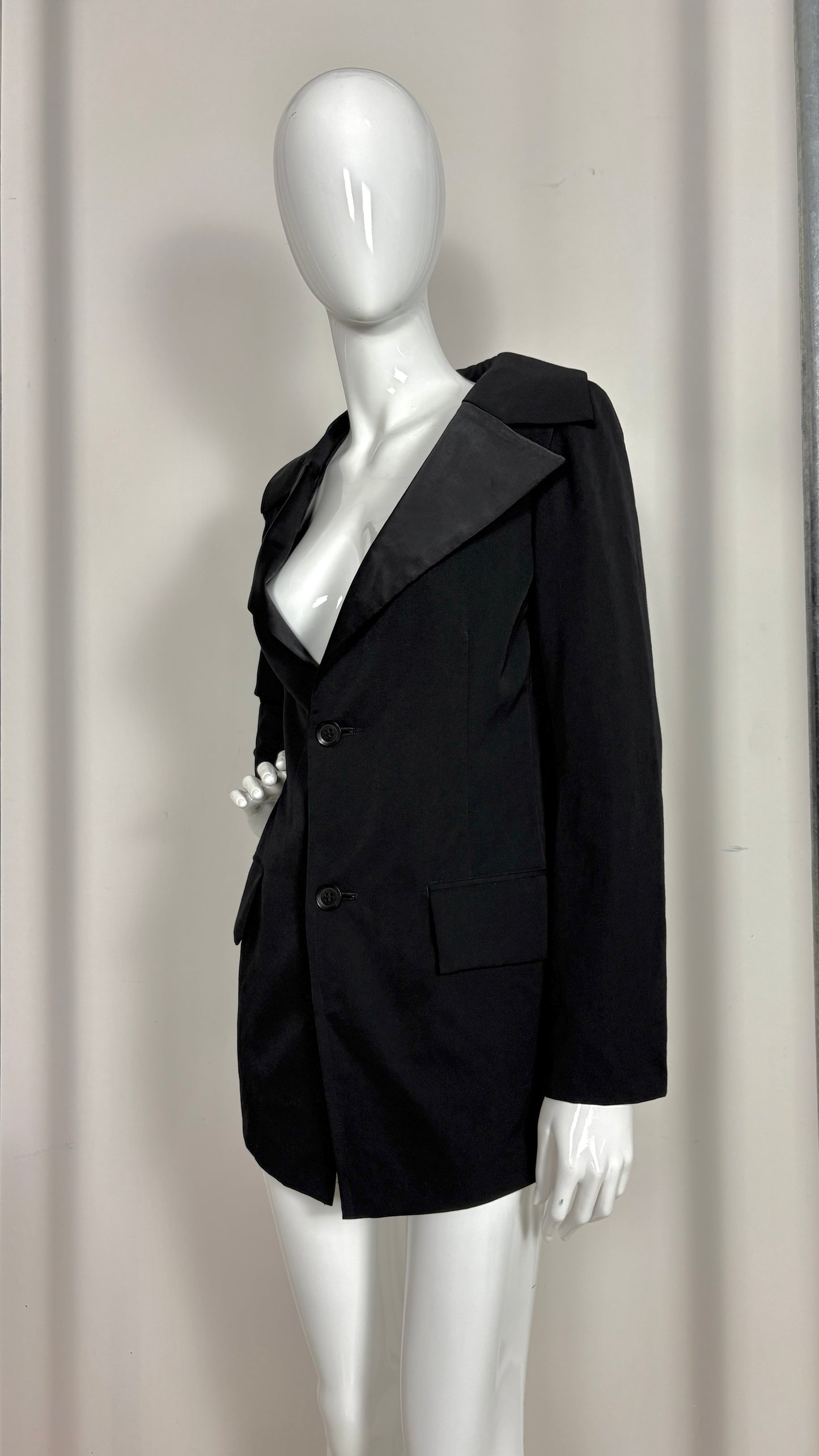 Yohji Yamamoto Y's jacket with satin lapel