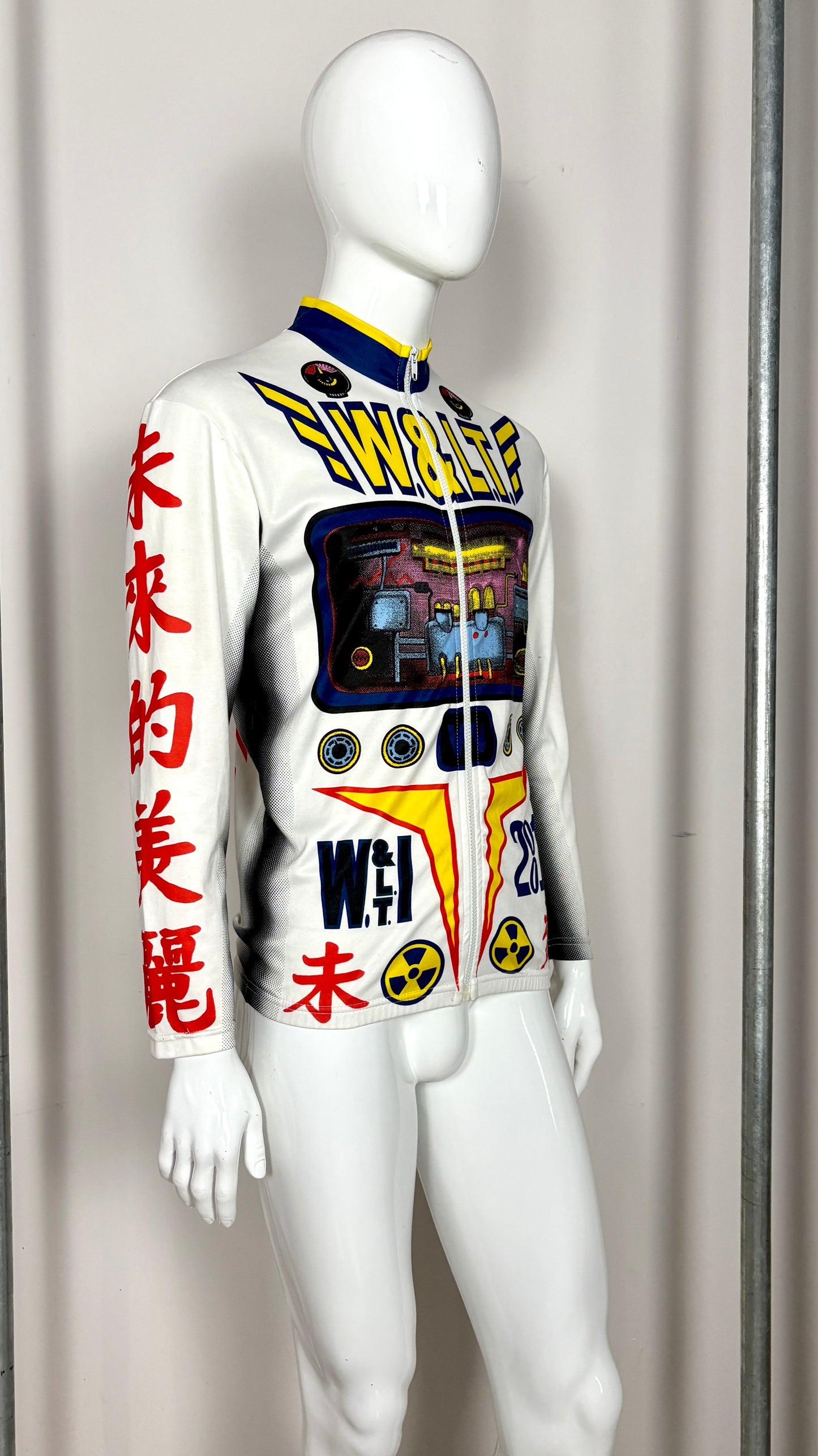 Walter Van Beirendonck 90's graphic print cycling top