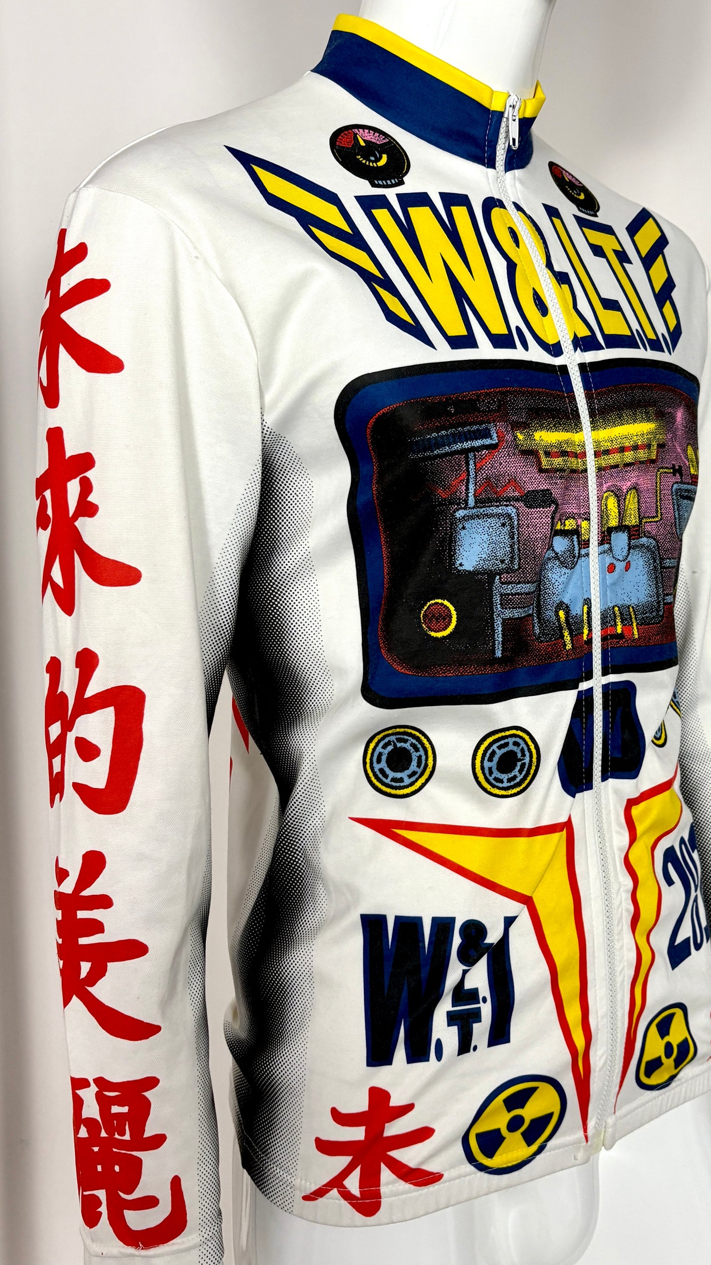 Walter Van Beirendonck 90's graphic print cycling top