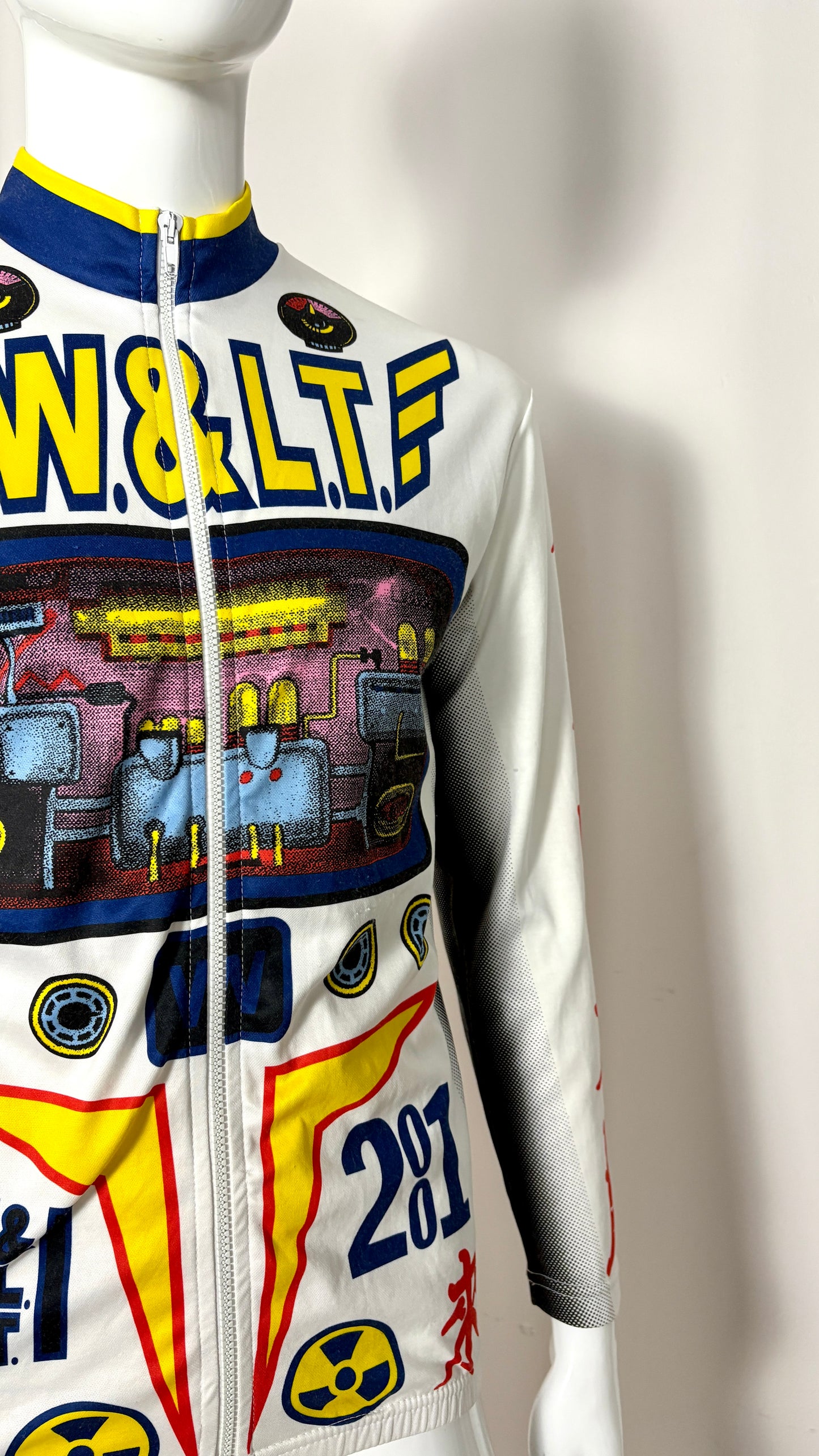 Walter Van Beirendonck 90's graphic print cycling top
